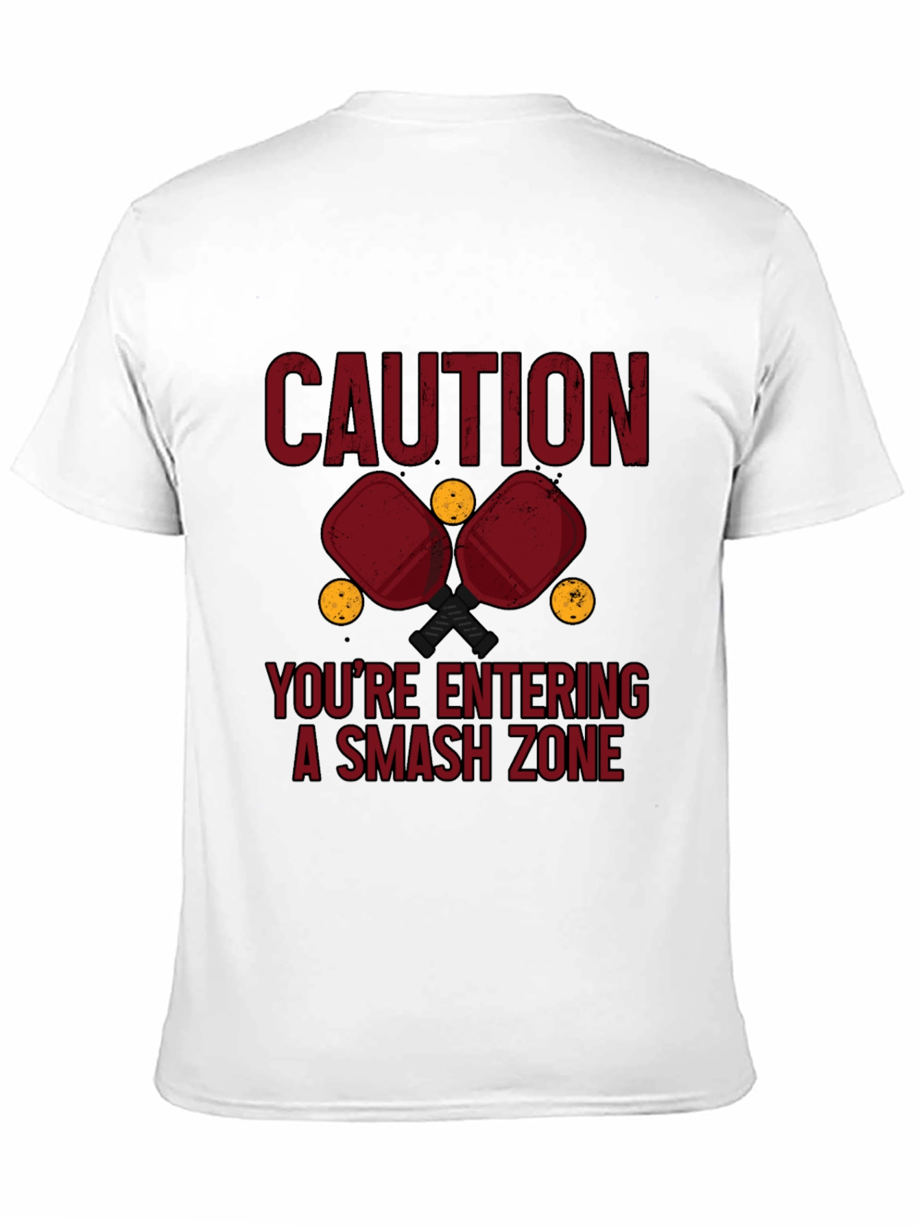 Caution Smash Zone Pickleball T-Shirt