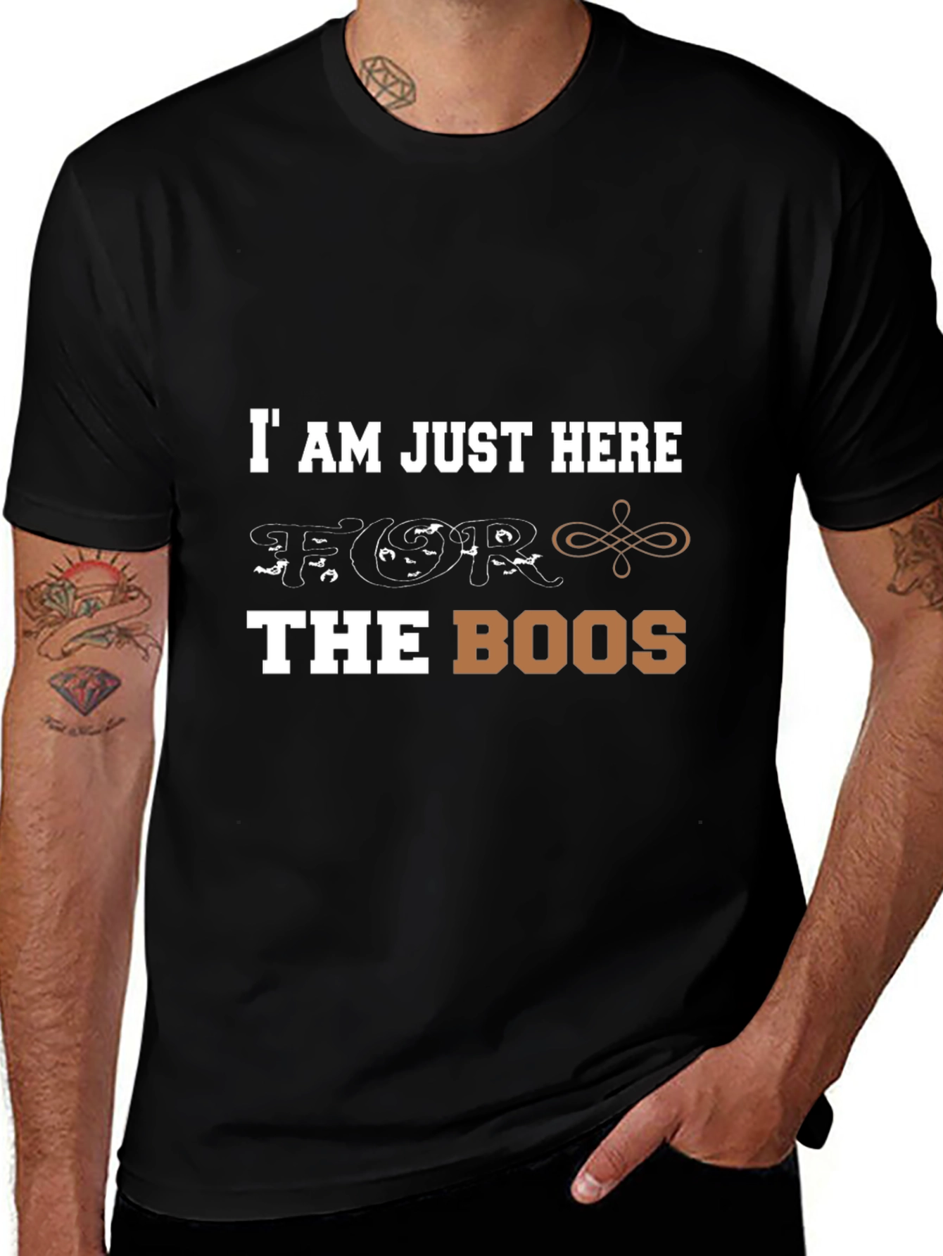 Halloween Boos Graphic Tee - Mens Black T-Shirt