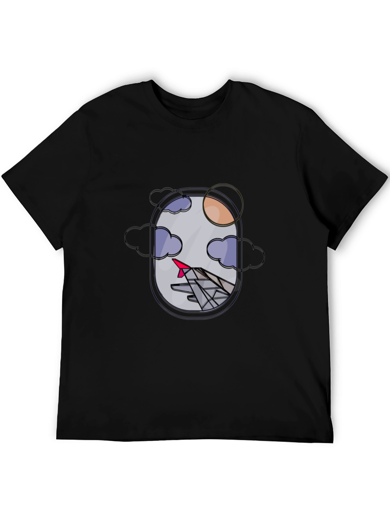 Airplane Window View Graphic T-Shirt