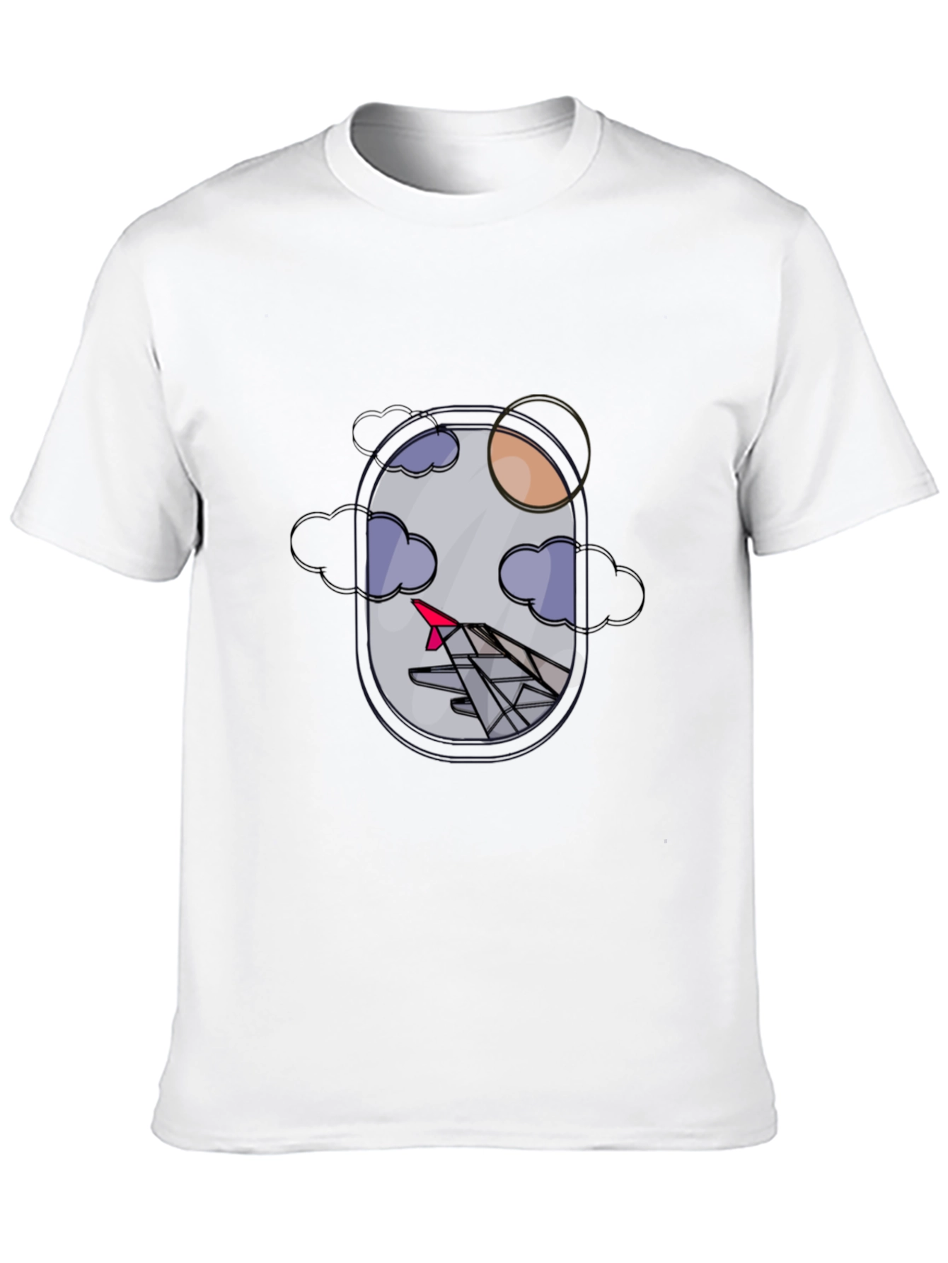 Airplane Window View Graphic T-Shirt