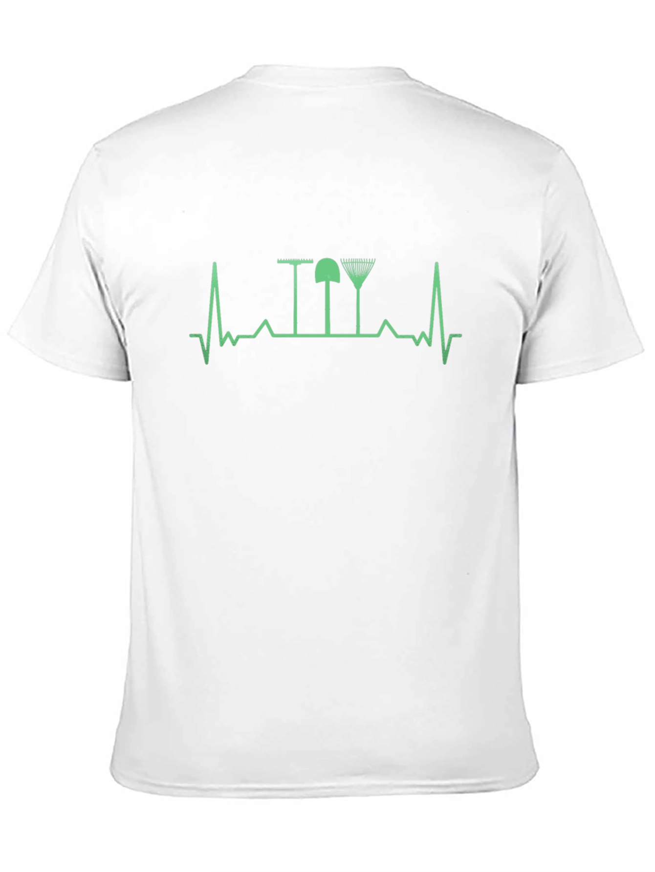 Gardening Heartbeat T-Shirt - Black Graphic Tee