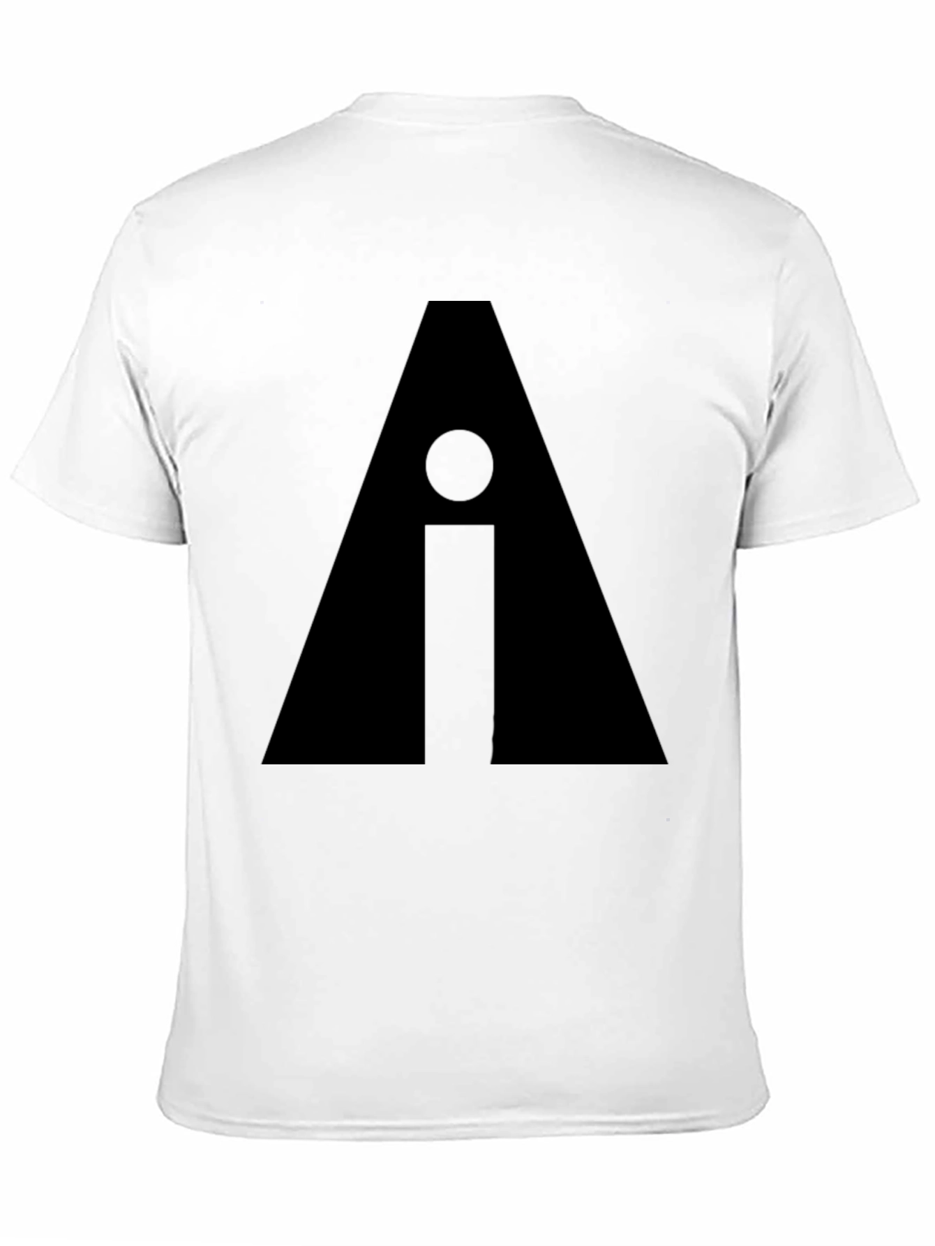 Geometric Graphic Print Black Tee