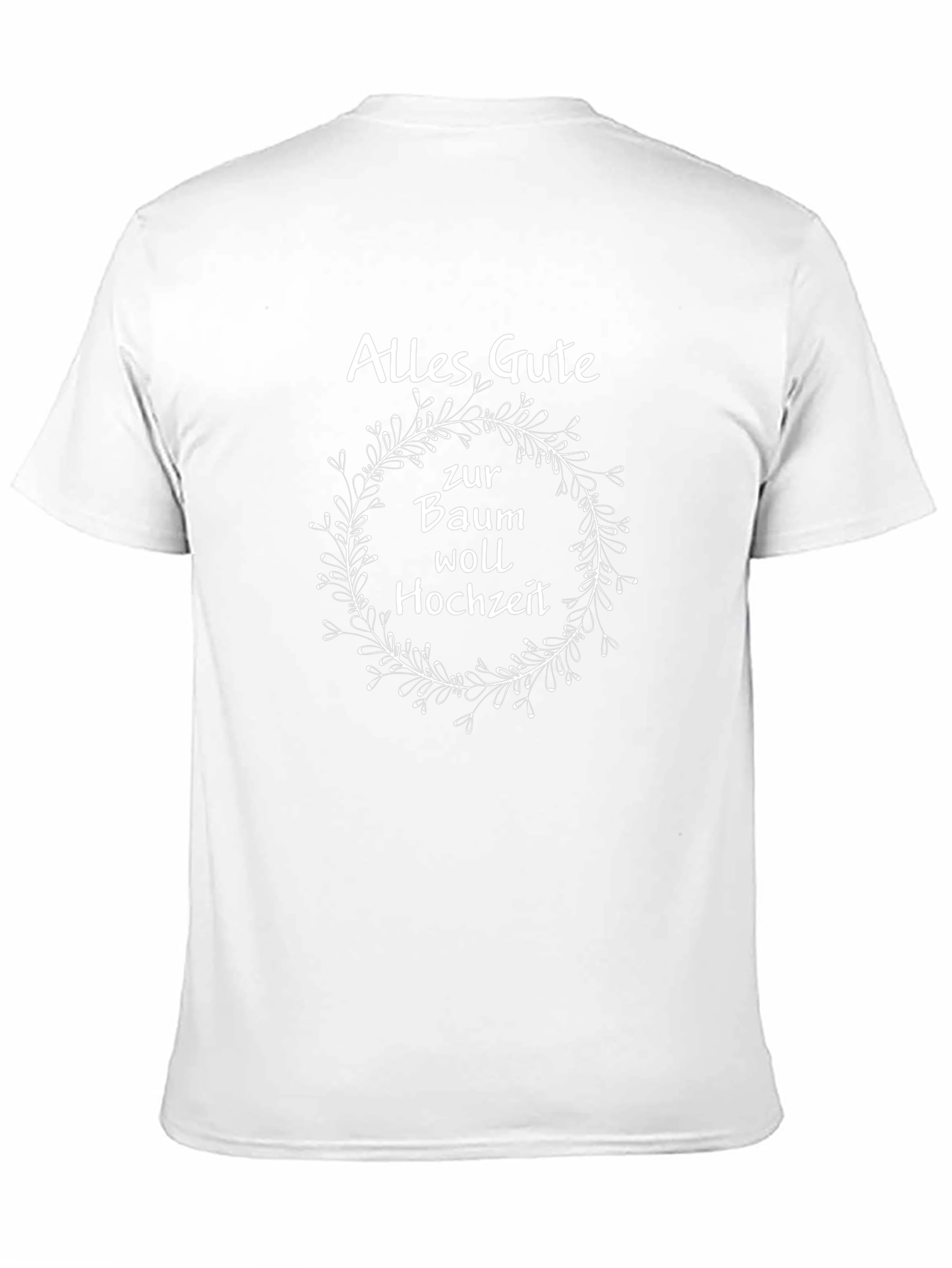 Alles Gute Baumwoll Hochzeit T-Shirt
