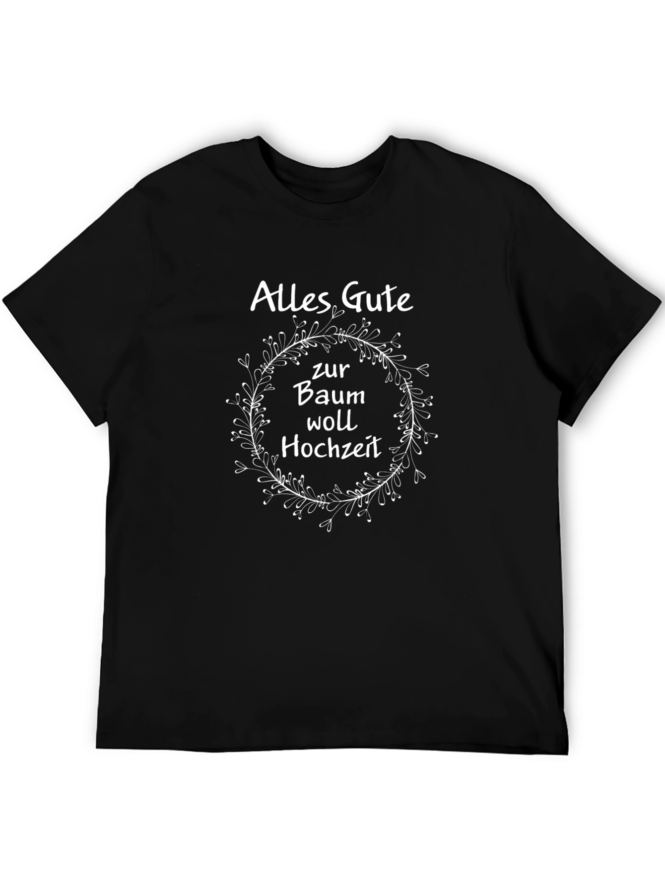 Alles Gute Baumwoll Hochzeit T-Shirt