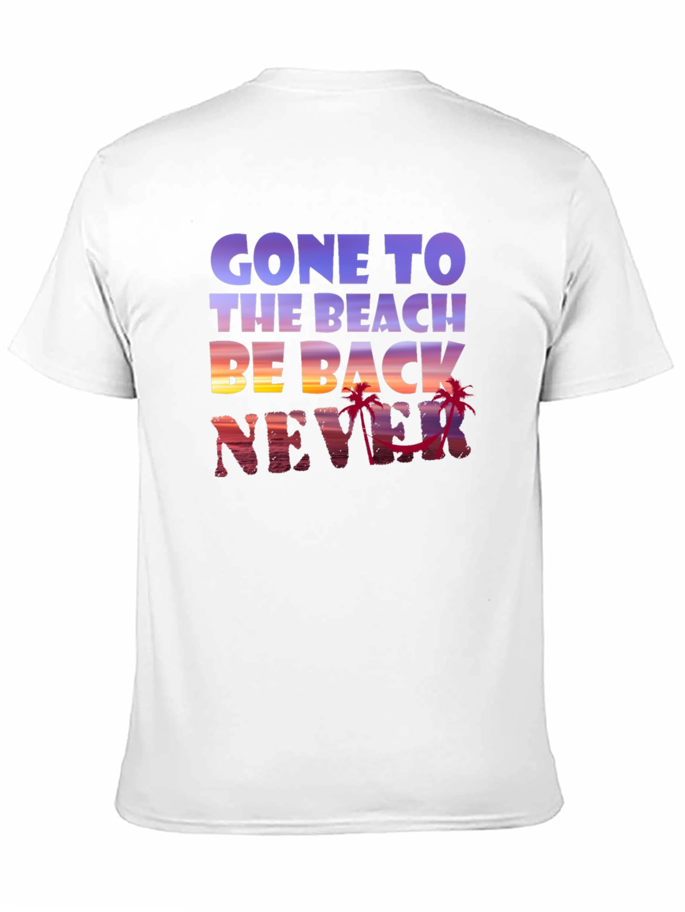 Gone to the Beach Graphic Tee - Never Back!