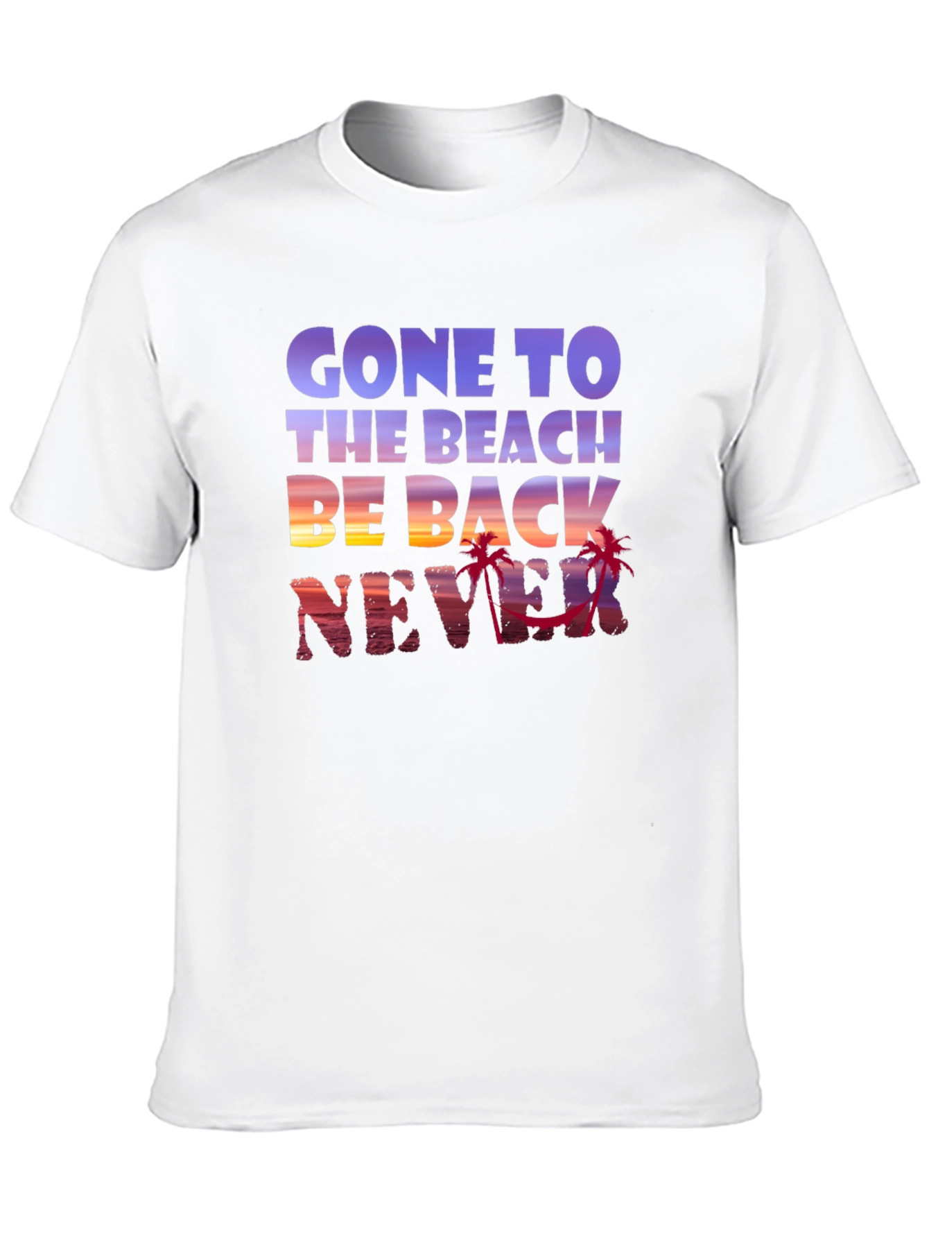 Gone to the Beach Graphic Tee - Never Back!