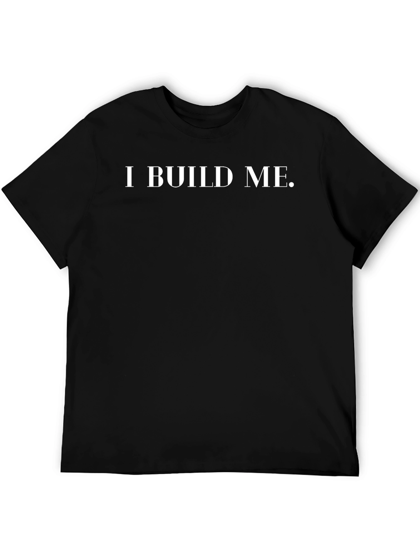 I Build Me Black Graphic Tee
