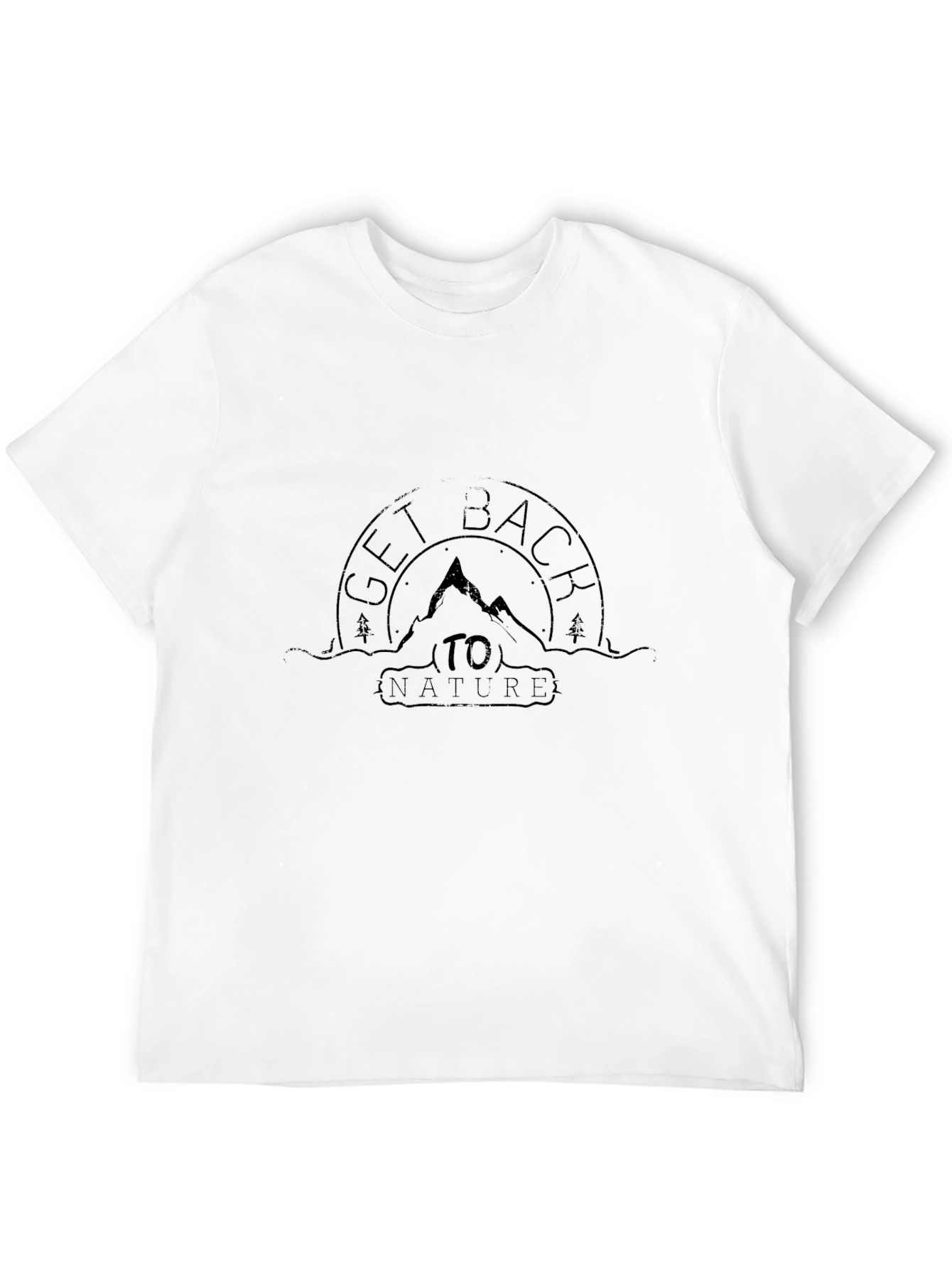 Get Back To Nature Black T-Shirt