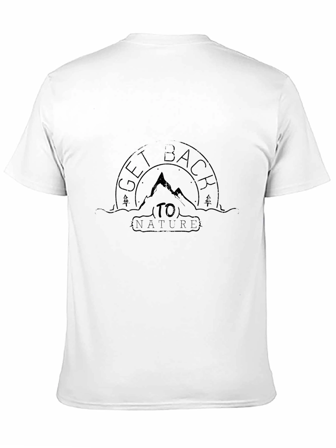 Get Back To Nature Black T-Shirt