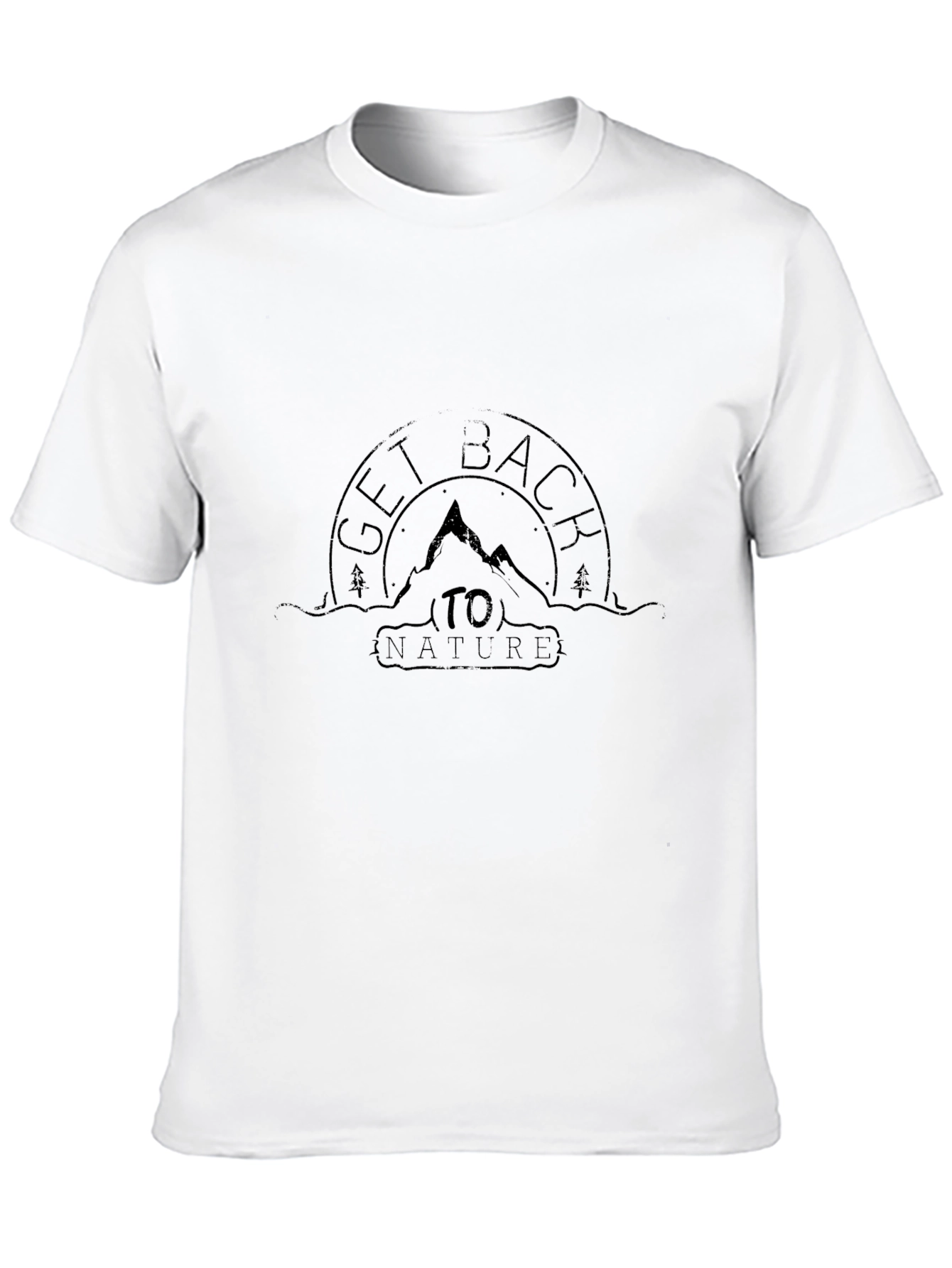 Get Back To Nature Black T-Shirt