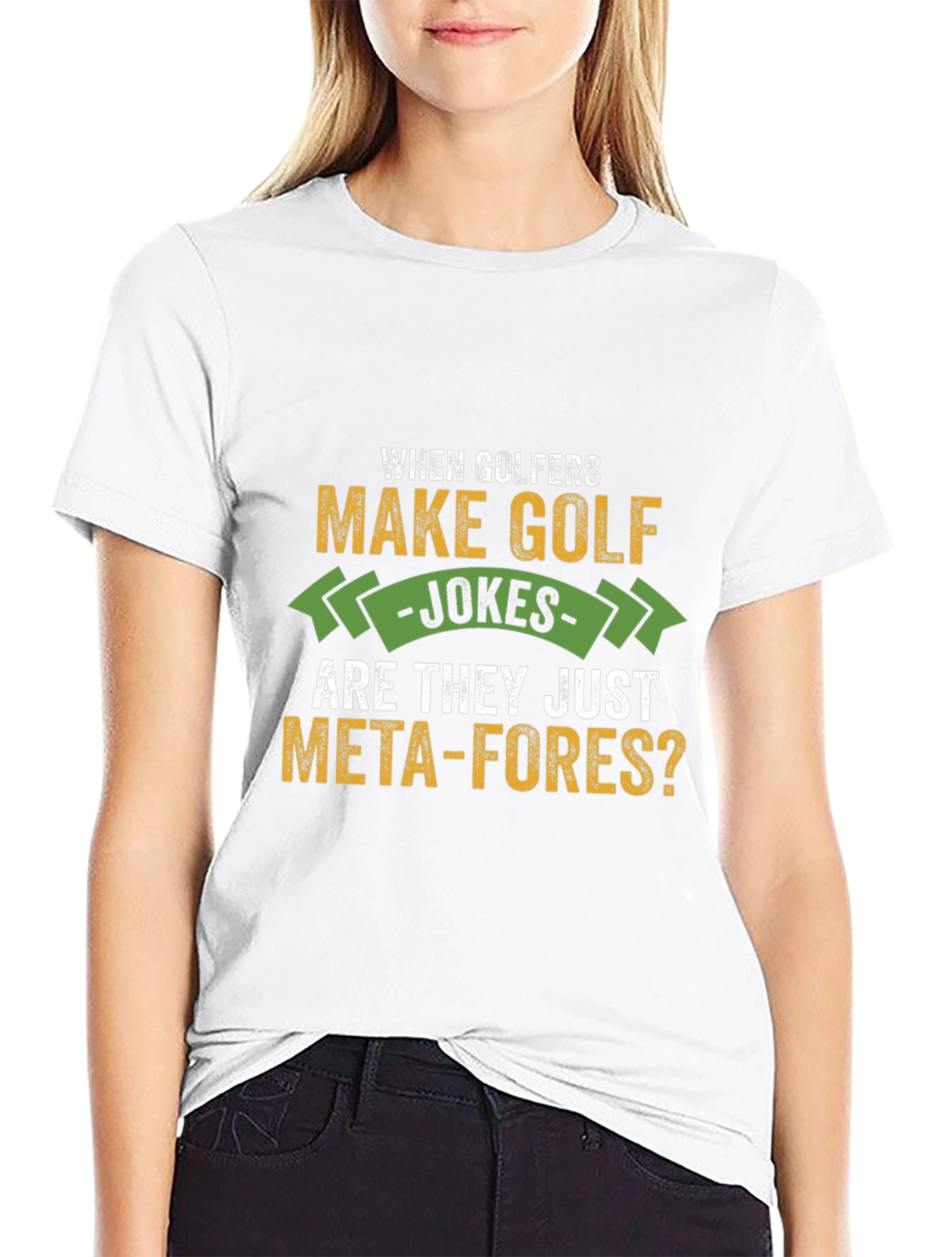 Golf Jokes T-Shirt - Meta-fores Tee