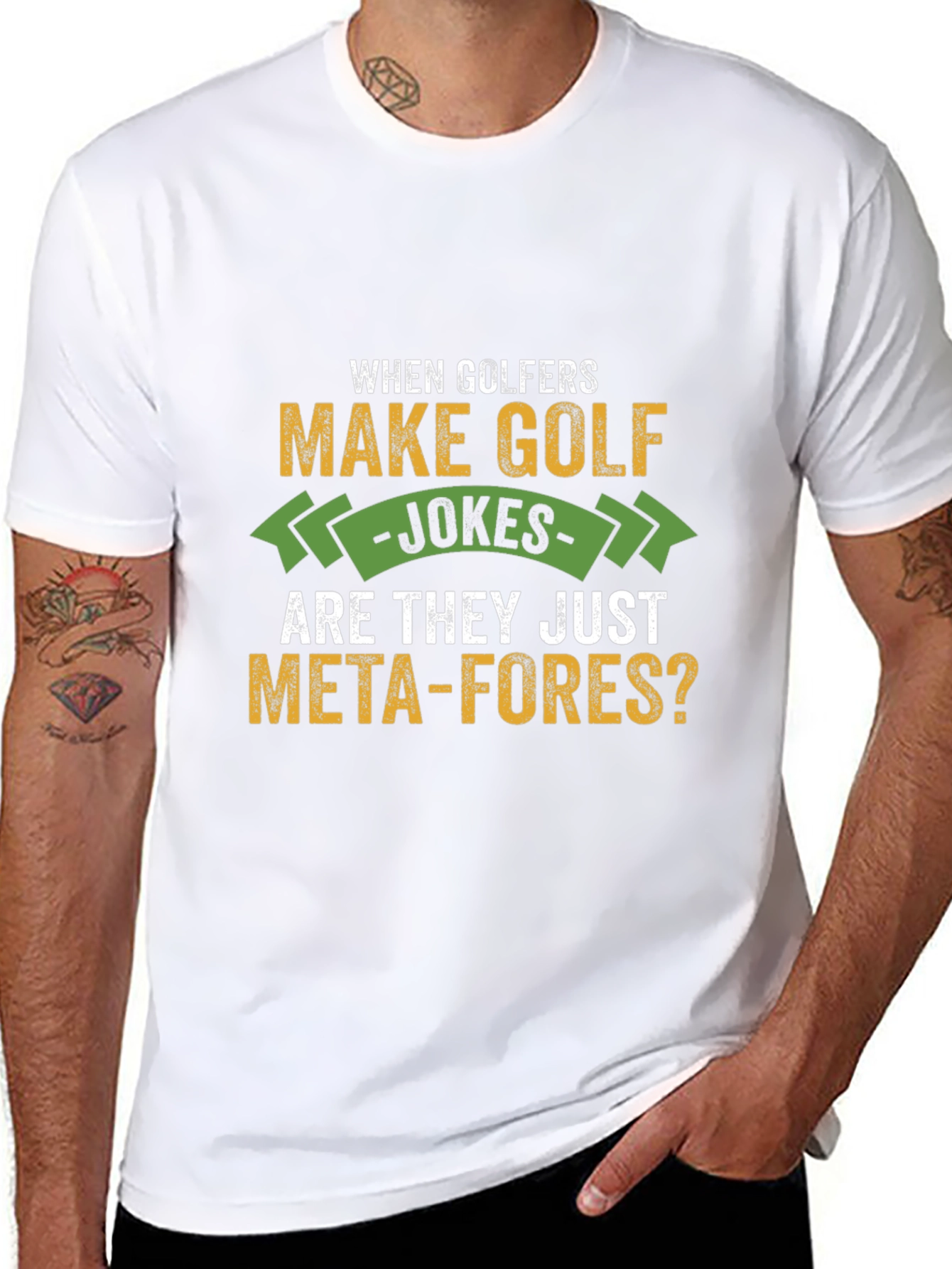 Golf Jokes T-Shirt - Meta-fores Tee