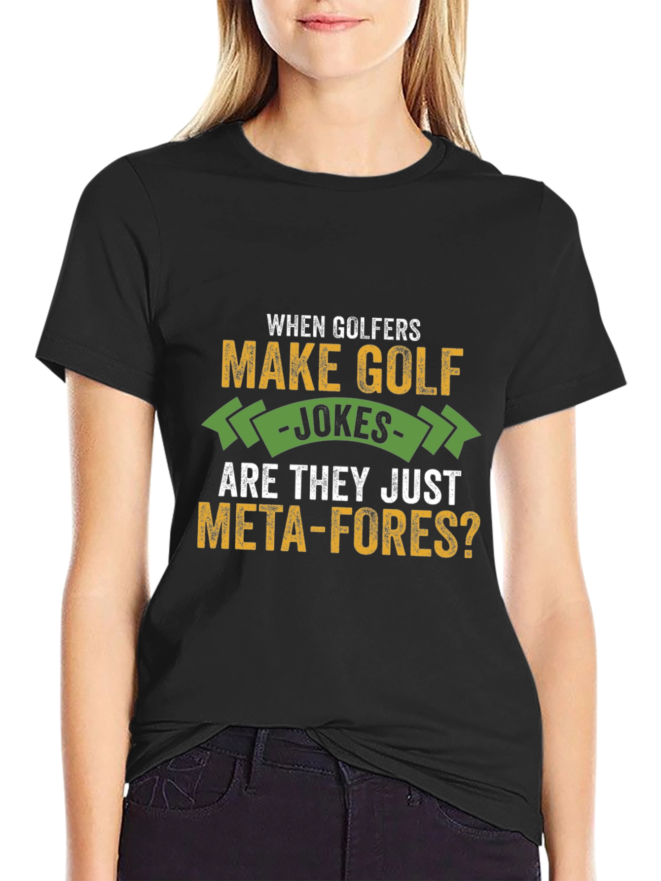 Golf Jokes T-Shirt - Meta-fores Tee