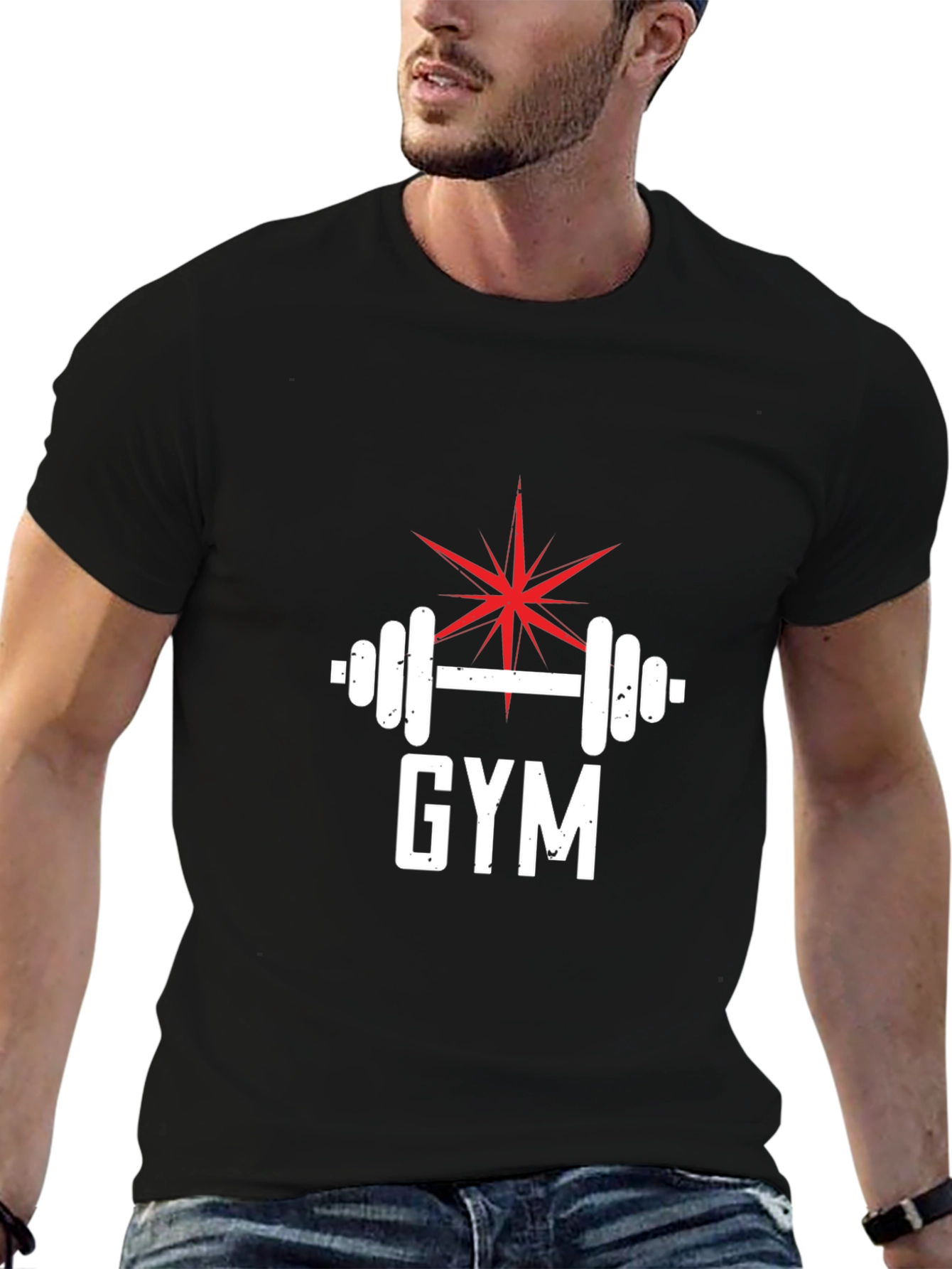 GYM Star Barbell Graphic Tee