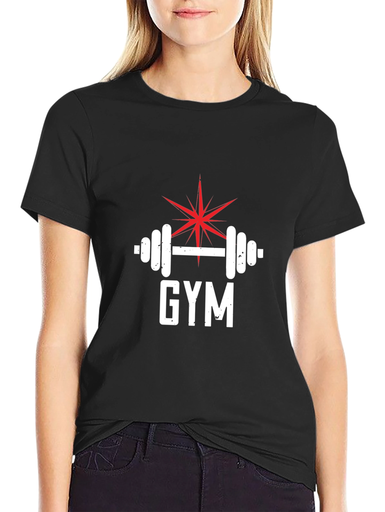 GYM Star Barbell Graphic Tee