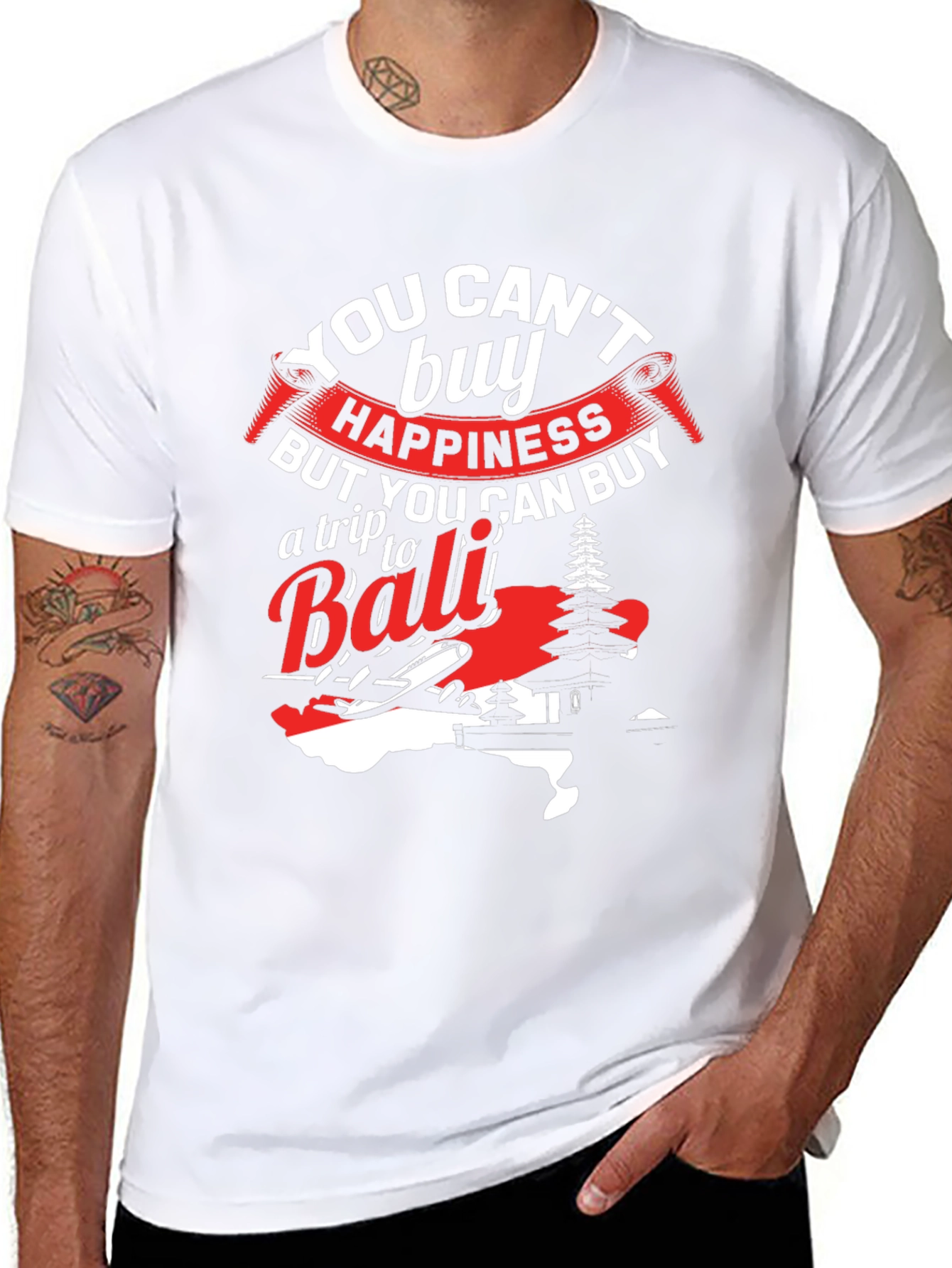 Bali Trip T-Shirt: Happiness Souvenir Tee