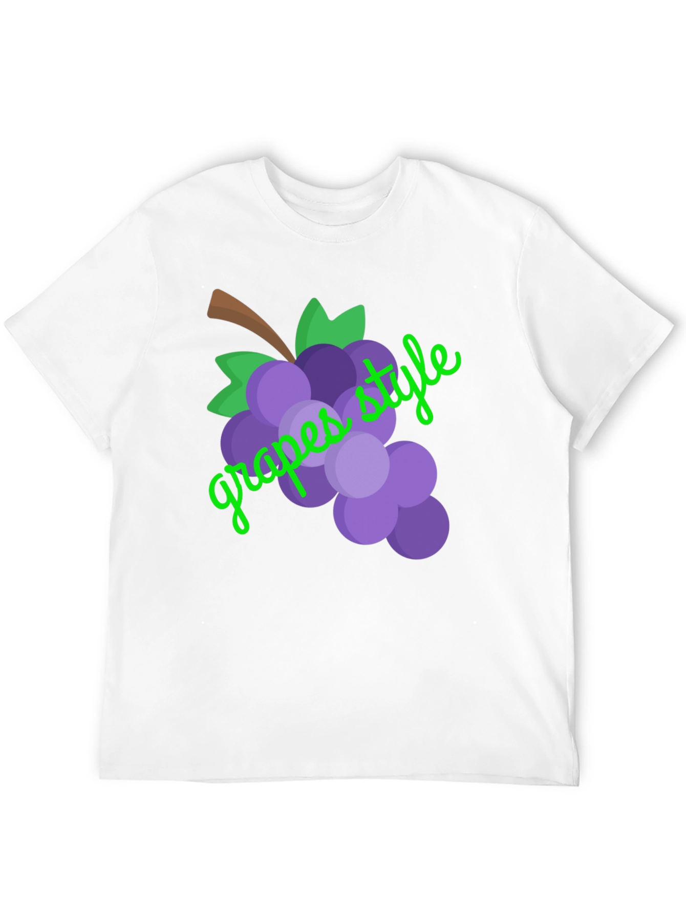 Grapes Style Graphic Tee - Unisex Black T-Shirt