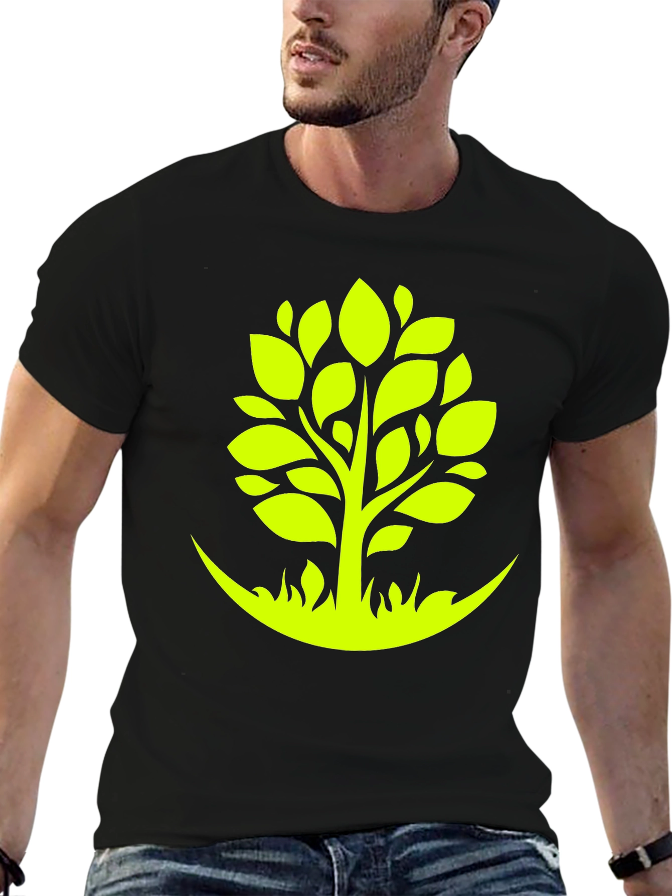 Green Tree Graphic Tee - Nature Inspired Style