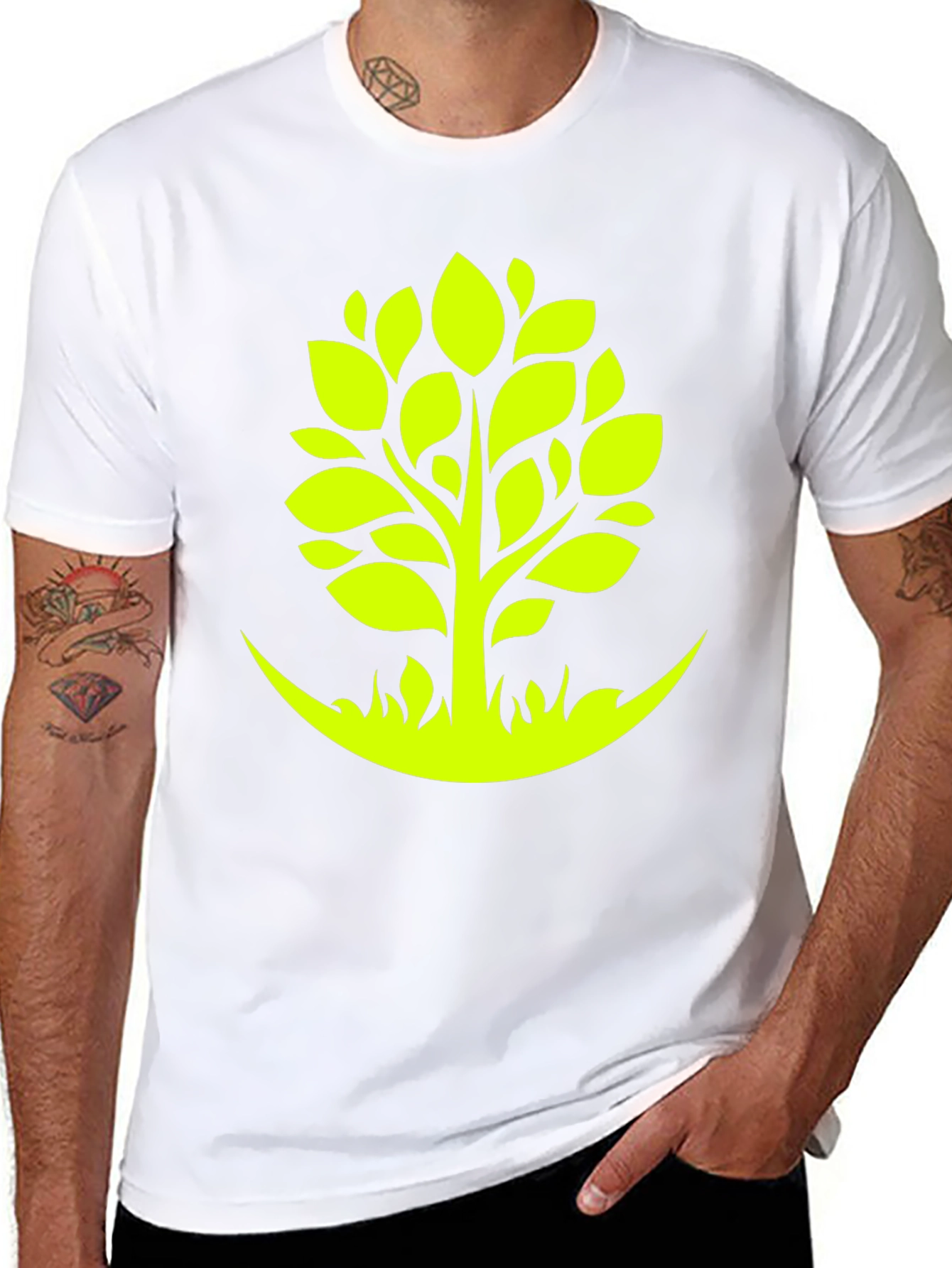 Green Tree Graphic Tee - Nature Inspired Style