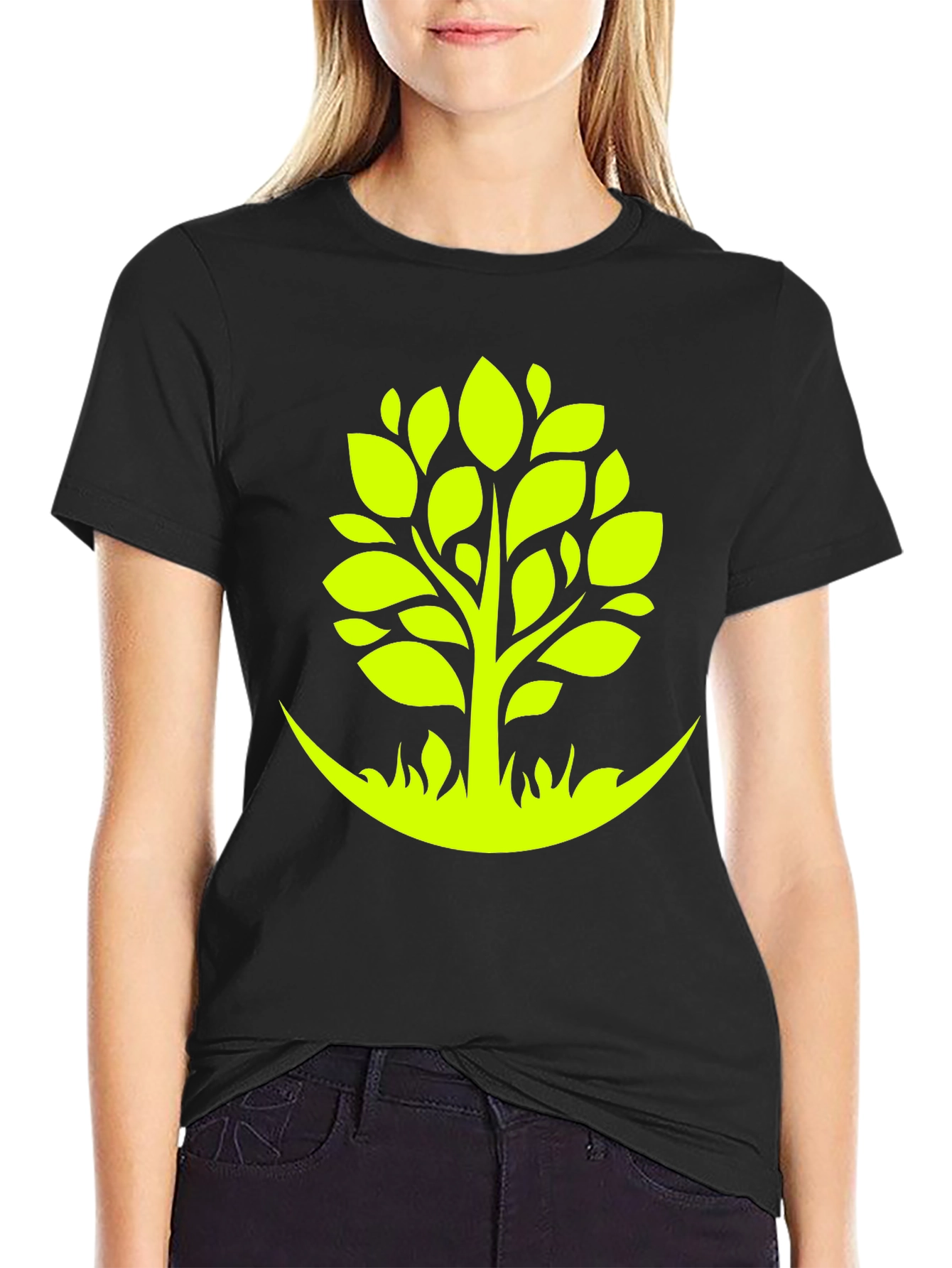 Green Tree Graphic Tee - Nature Inspired Style
