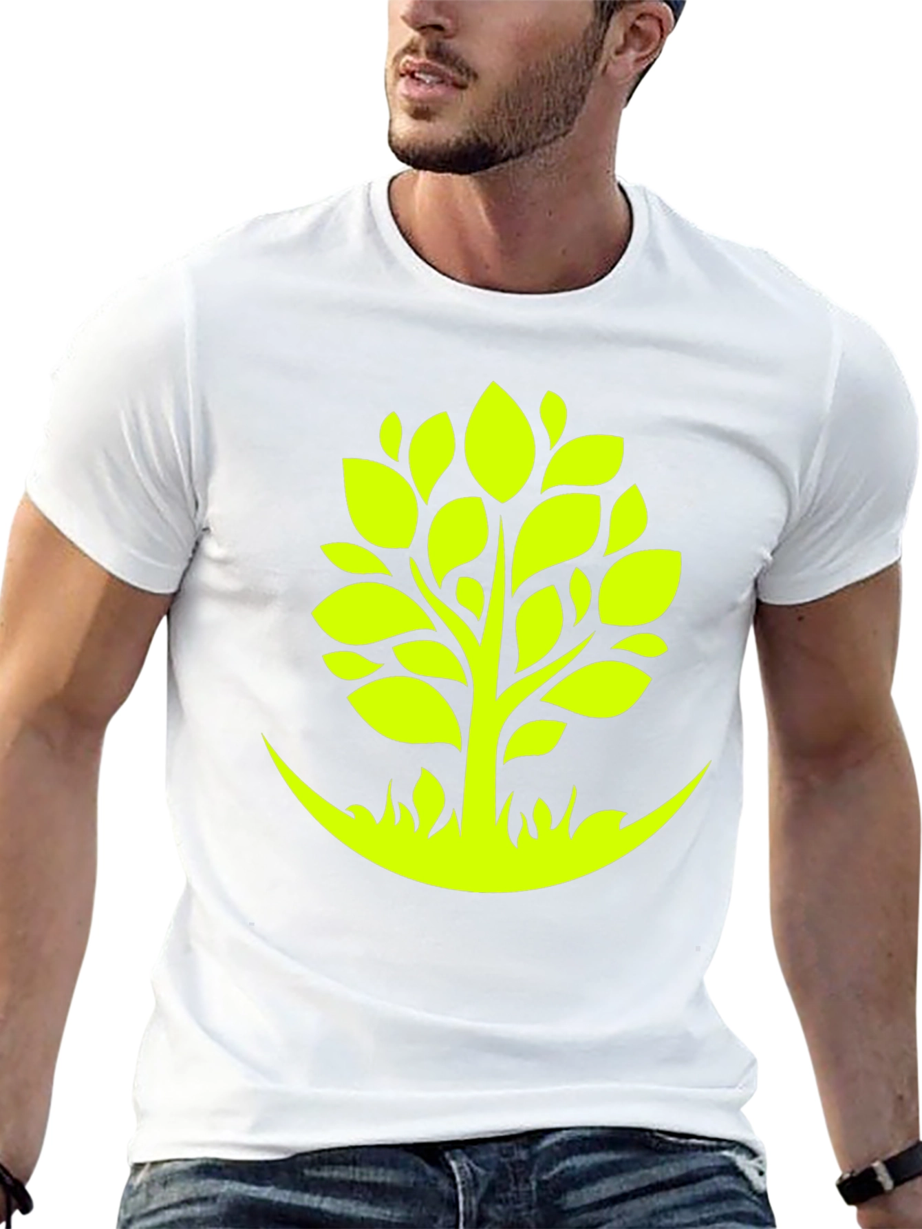 Green Tree Graphic Tee - Nature Inspired Style