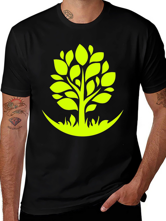 Green Tree Graphic Tee - Nature Inspired Style