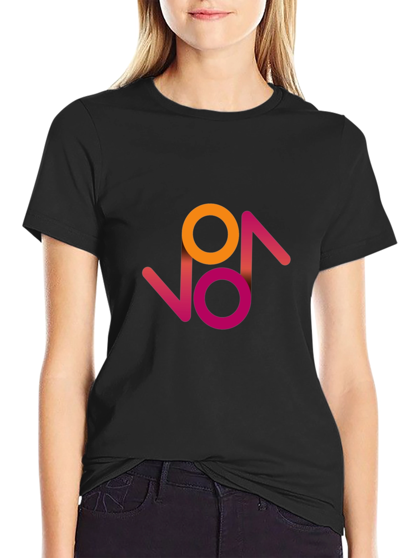 Modern Graphic Tee - Abstract Circle Design