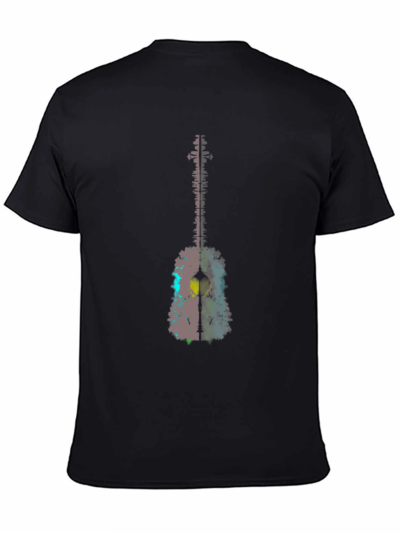 Guitar Art Graphic Tee - Black