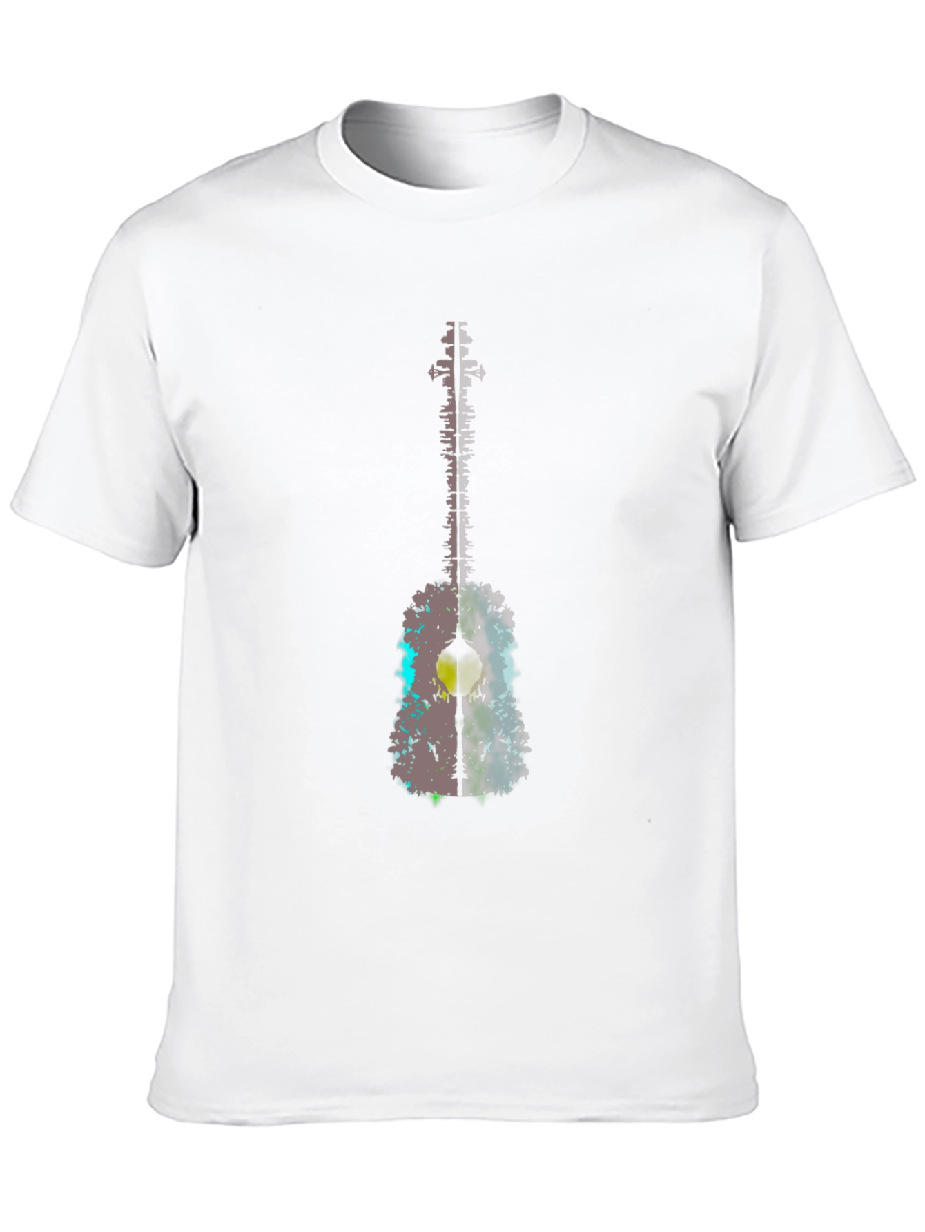 Guitar Art Graphic Tee - Black