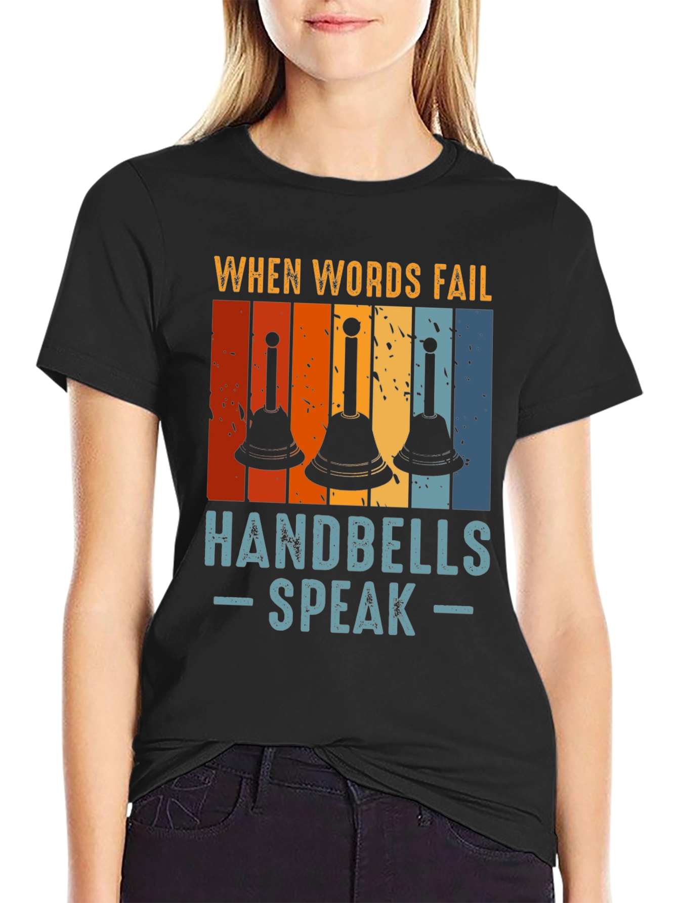 Handbells Speak T-Shirt - Musical Gift Tee