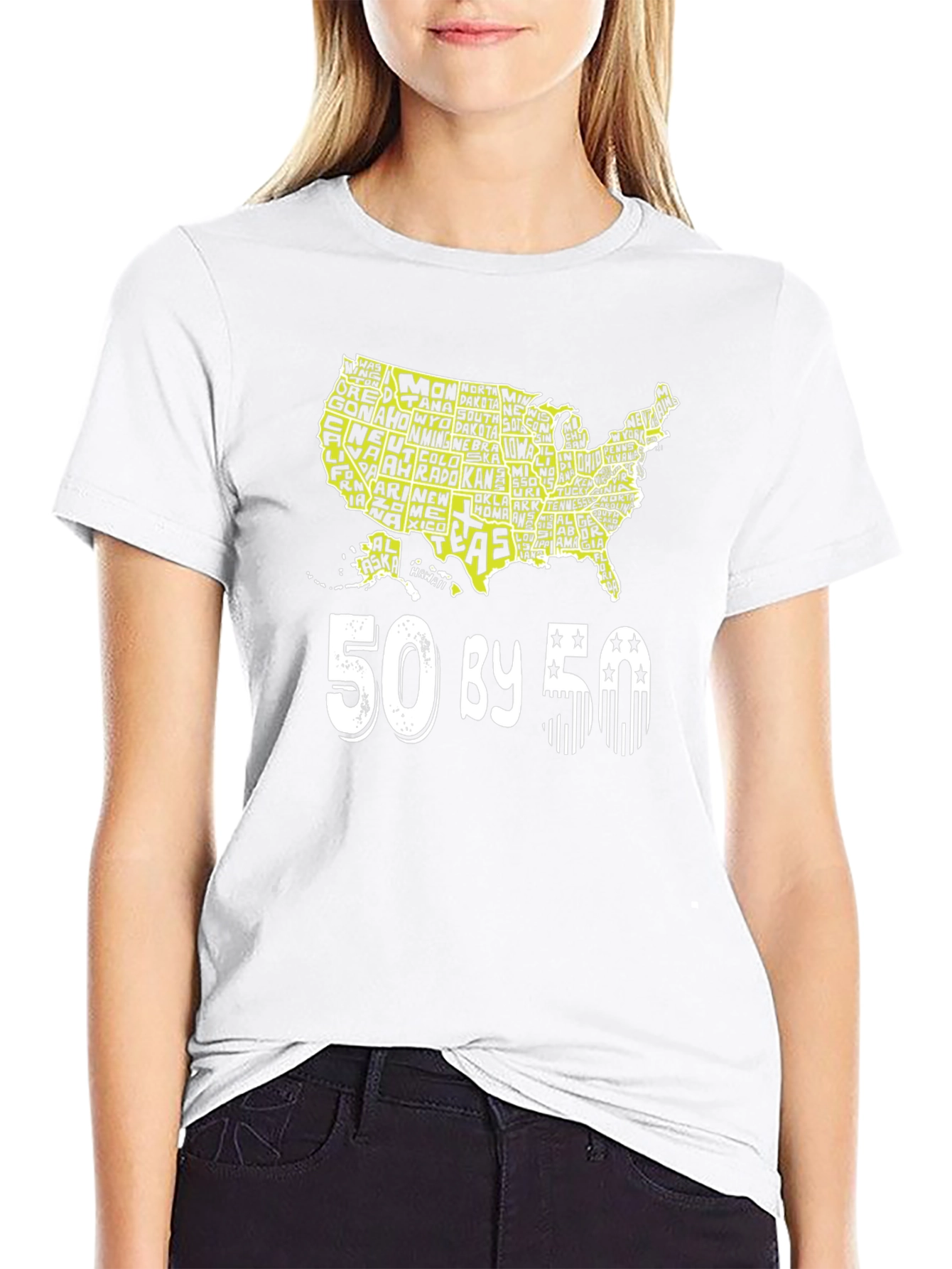 50 By 50 States USA T-Shirt