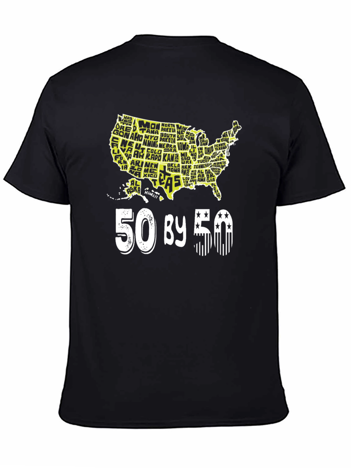 50 By 50 States USA T-Shirt