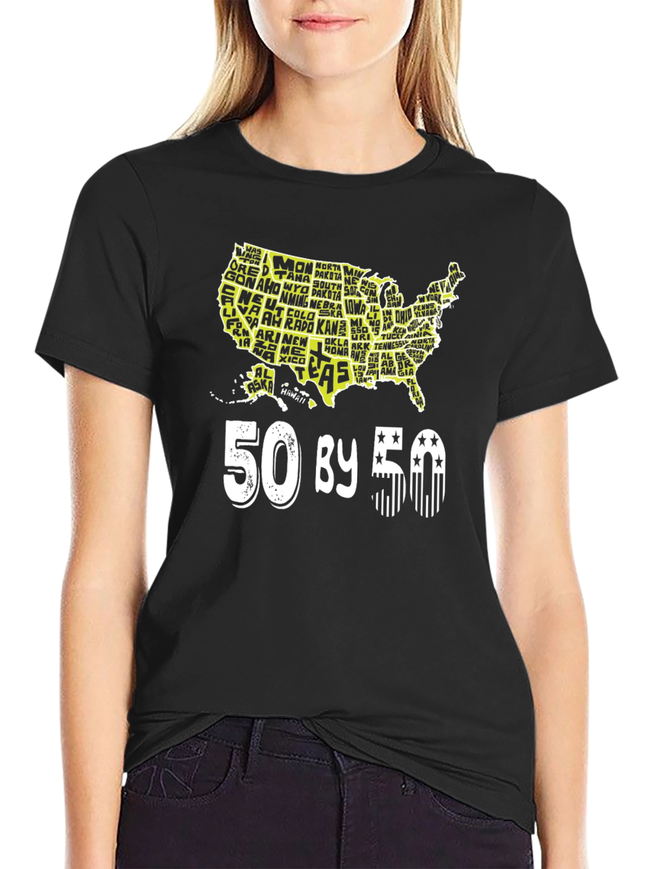 50 By 50 States USA T-Shirt