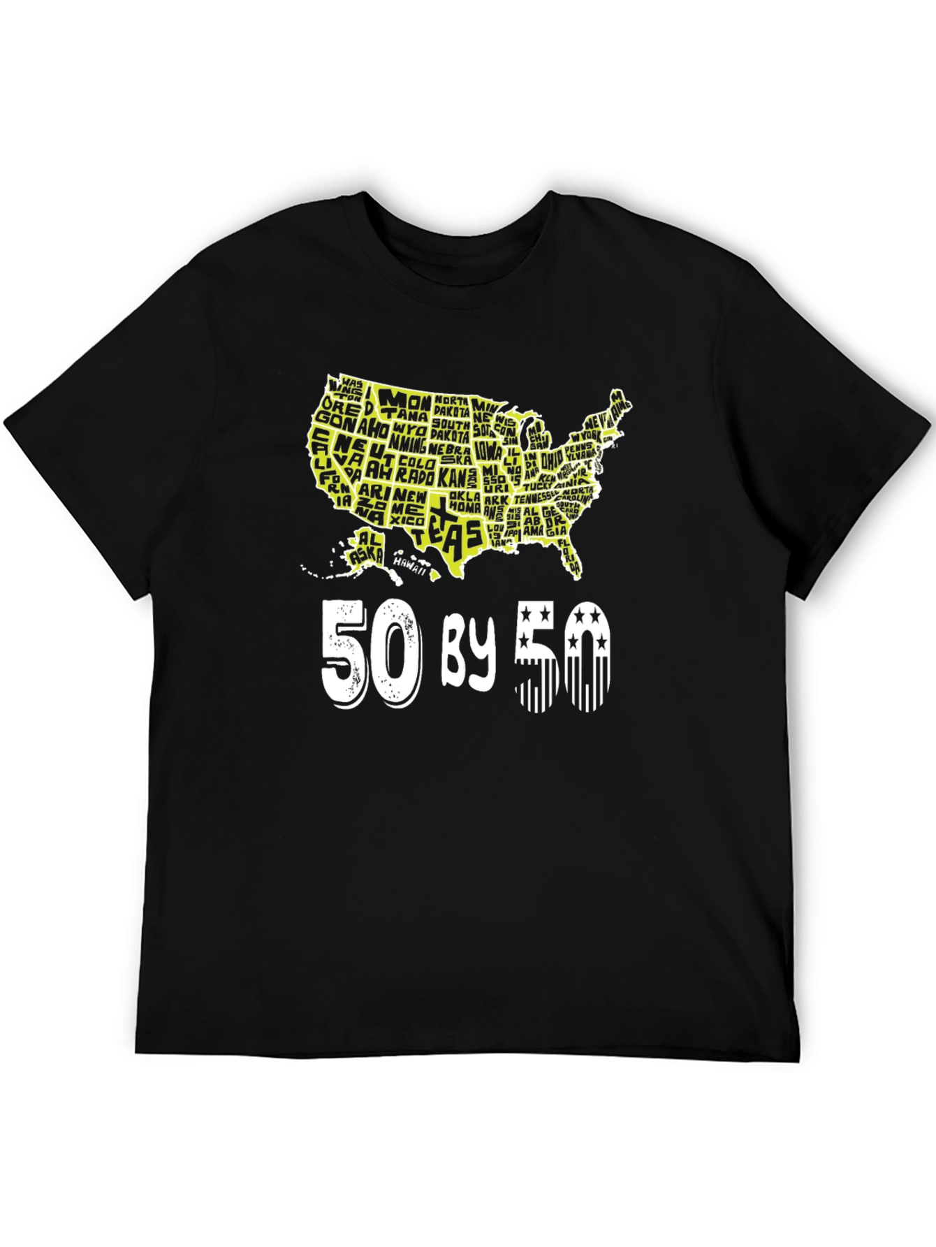 50 By 50 States USA T-Shirt