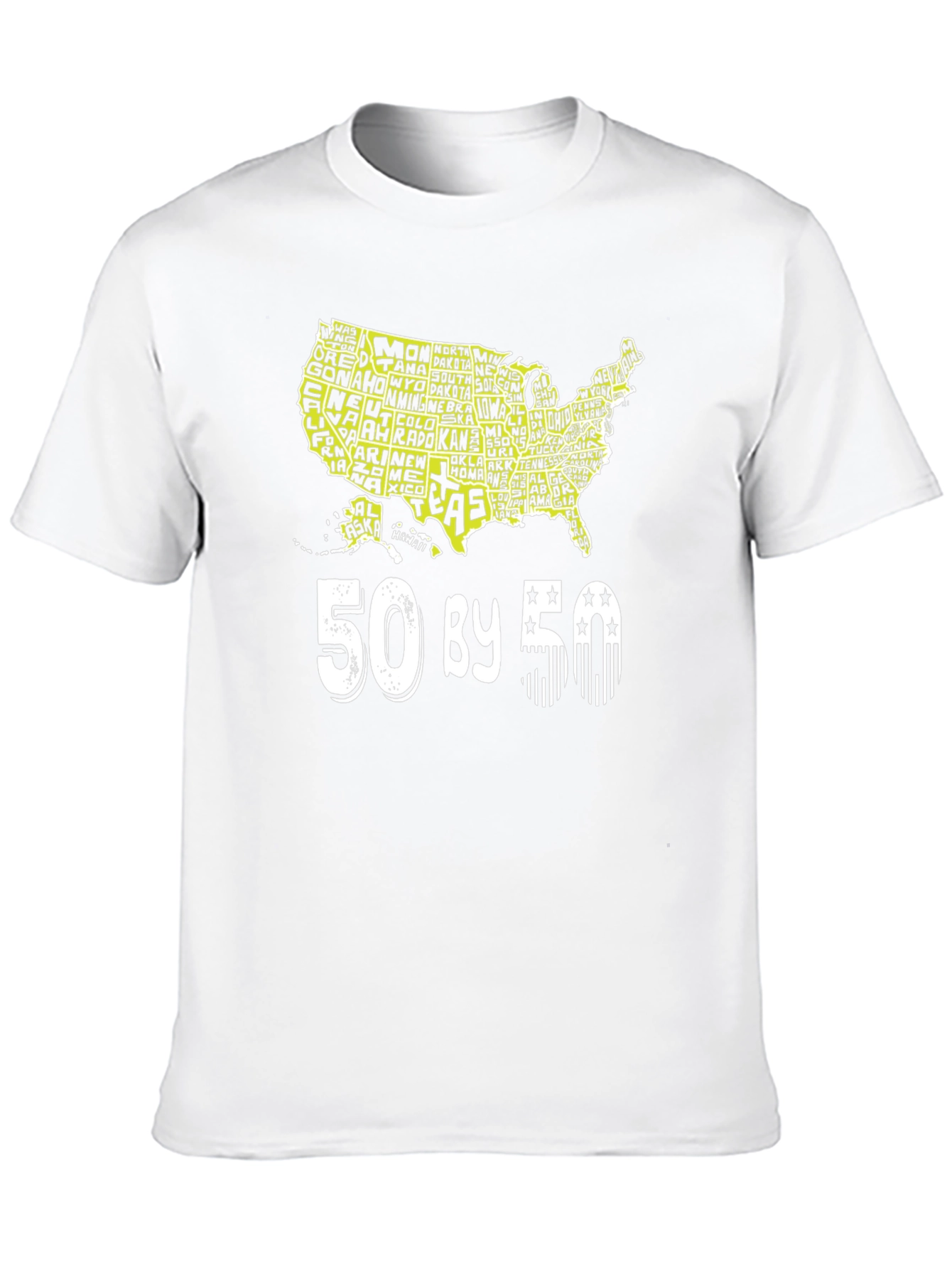 50 By 50 States USA T-Shirt
