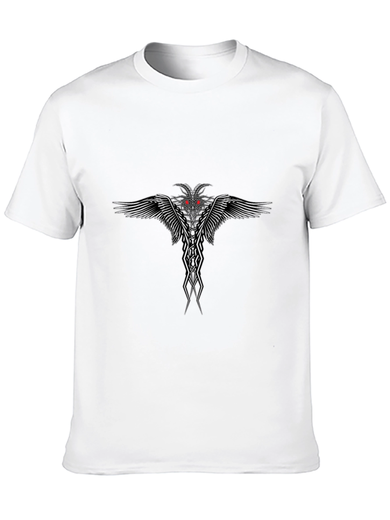 Graphic Print Mens Black T-Shirt