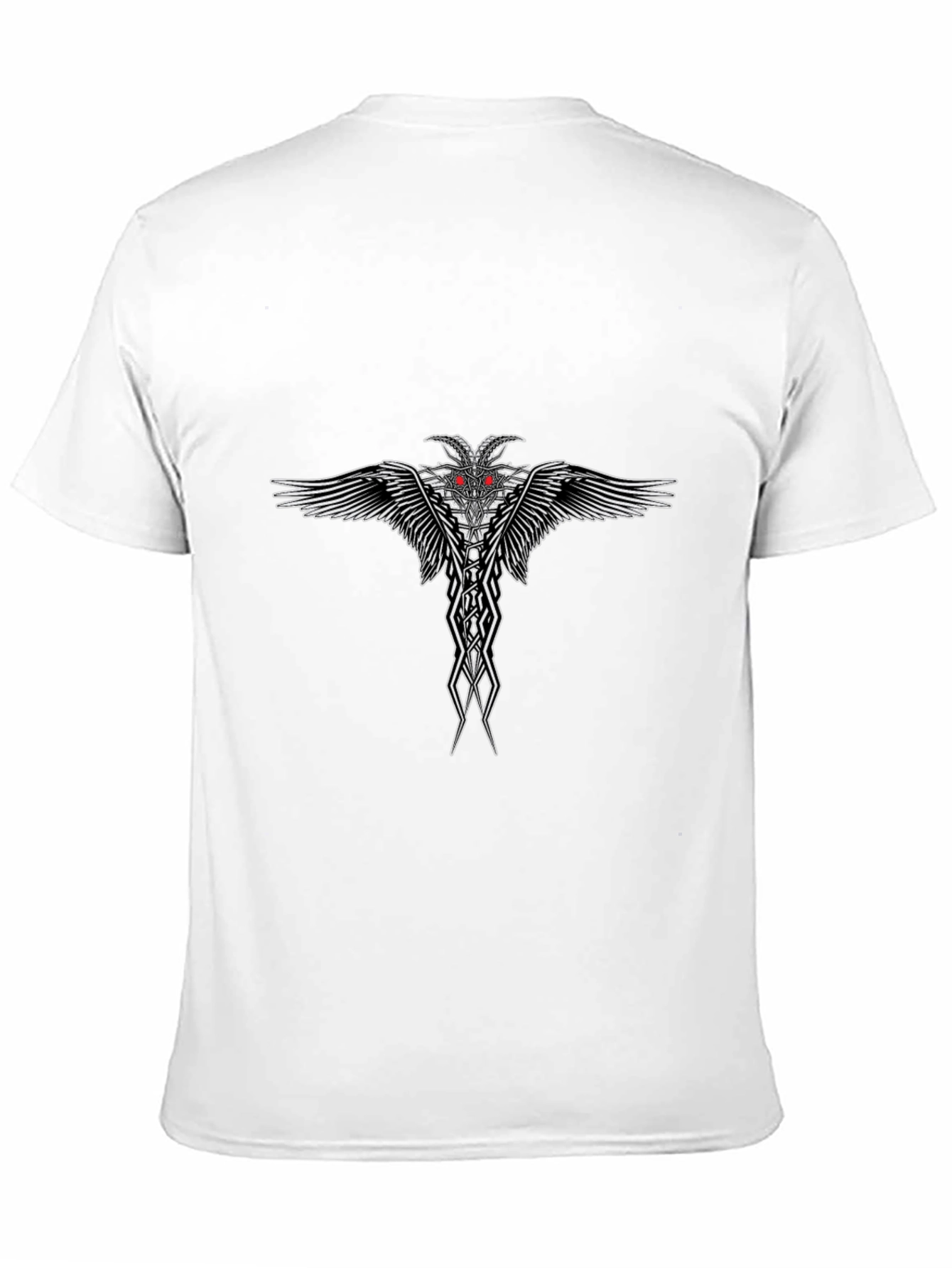 Graphic Print Mens Black T-Shirt