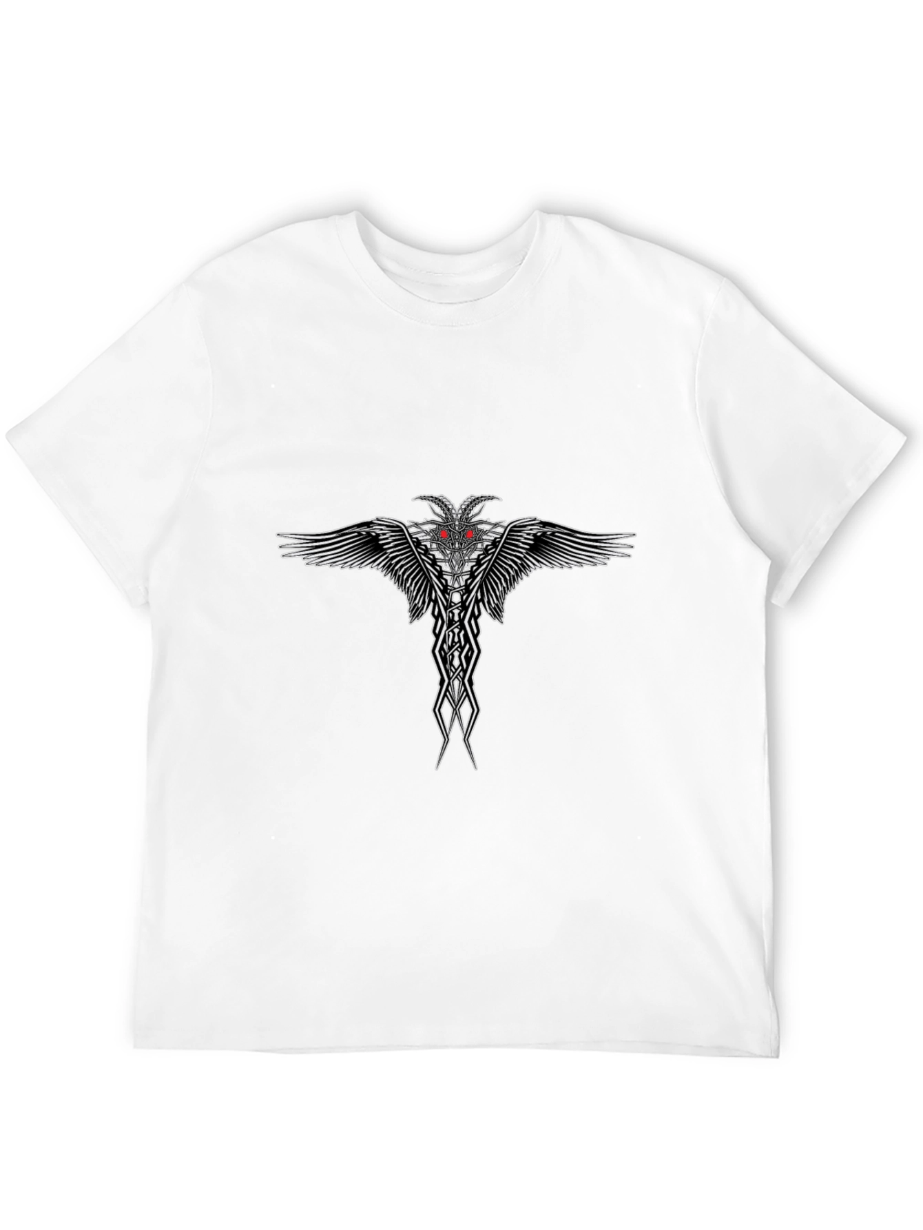 Graphic Print Mens Black T-Shirt