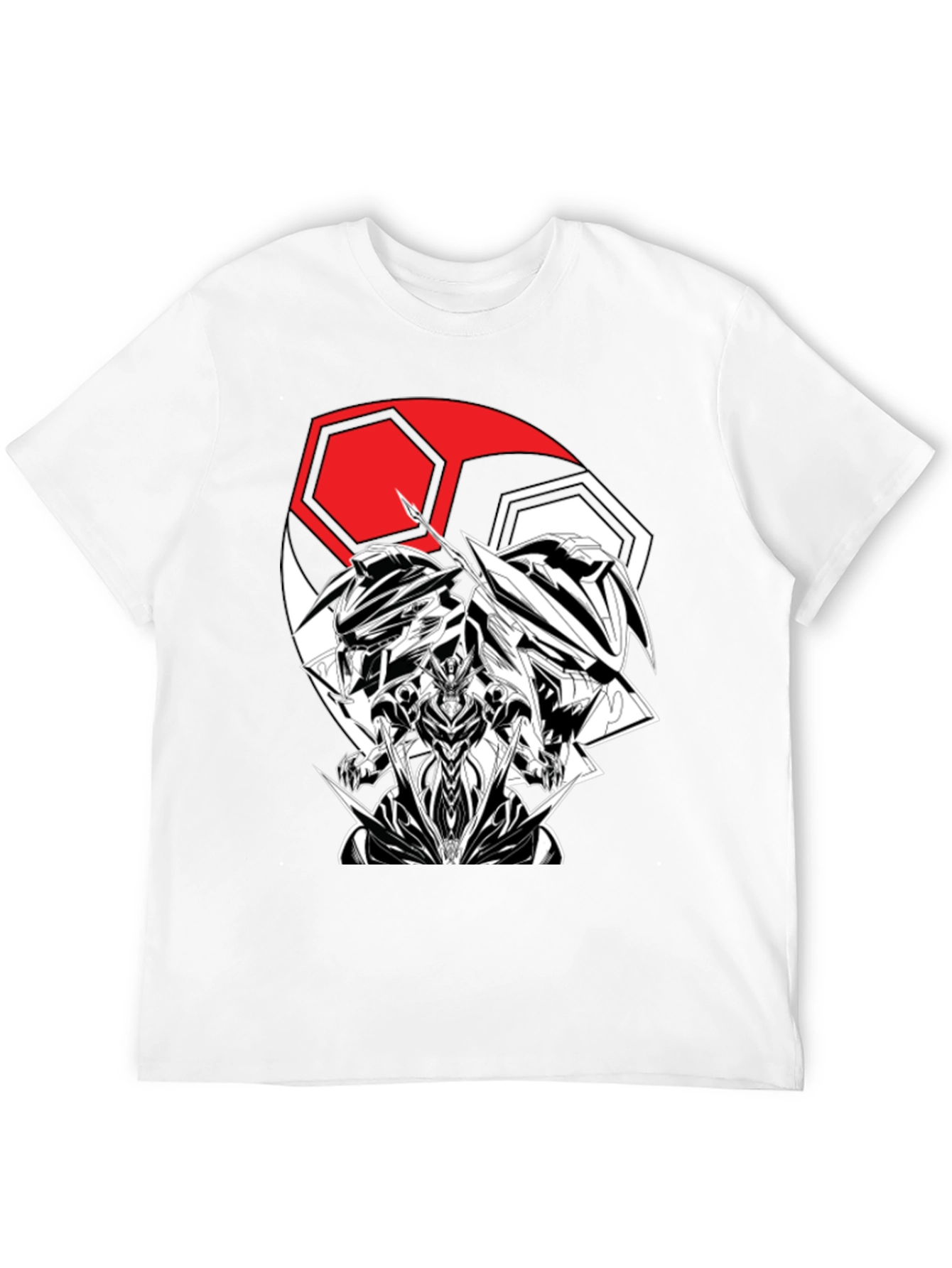 Anime Robot Graphic Print T-Shirt