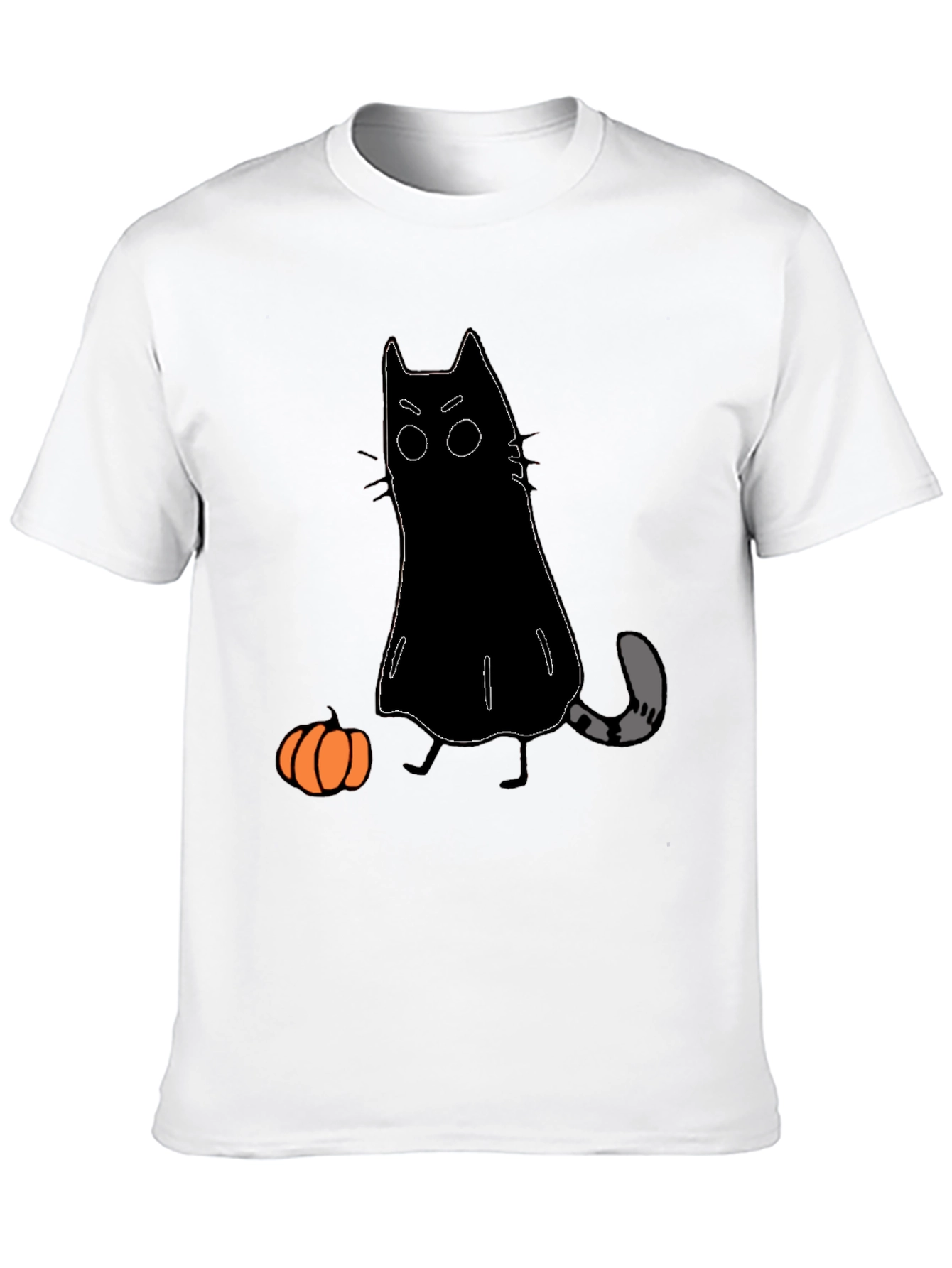Halloween Cat Ghost T-Shirt - Spooky Season