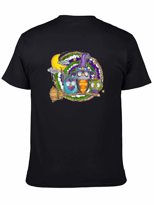 Halloween Owls Graphic T-Shirt
