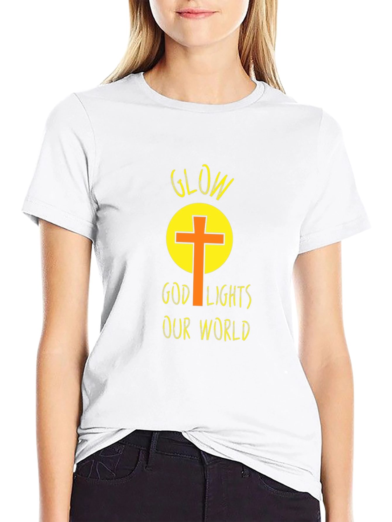 Glow God Lights Our World T-Shirt