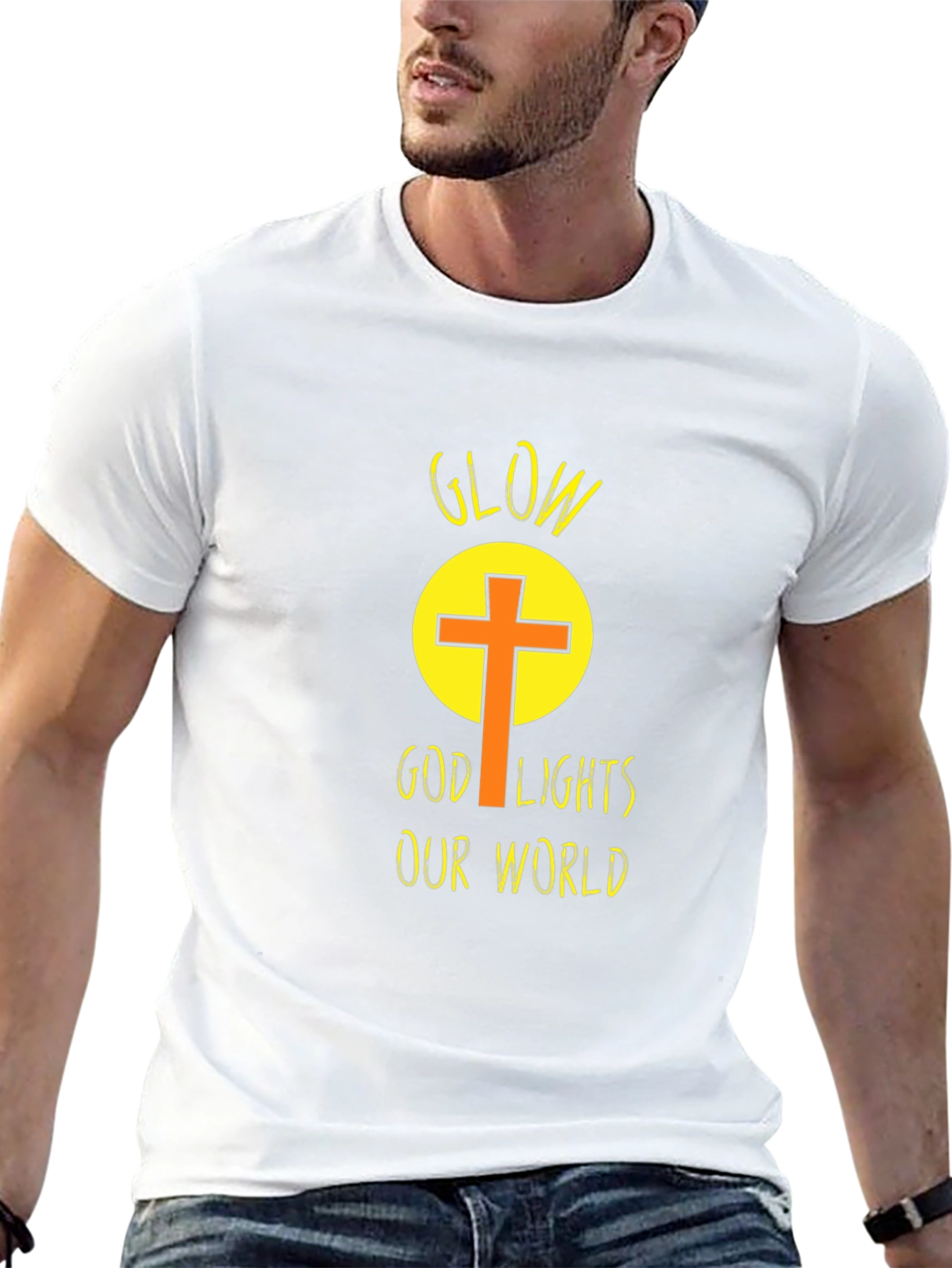 Glow God Lights Our World T-Shirt