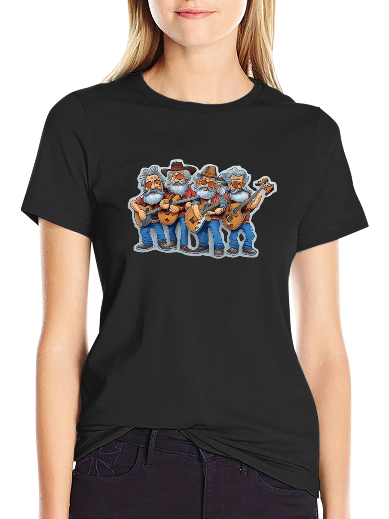 Band of Seniors Cartoon T-Shirt