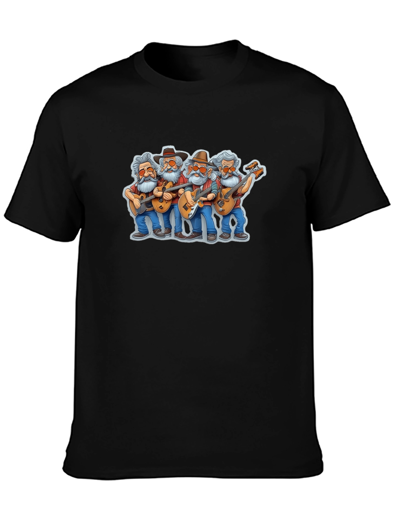 Band of Seniors Cartoon T-Shirt