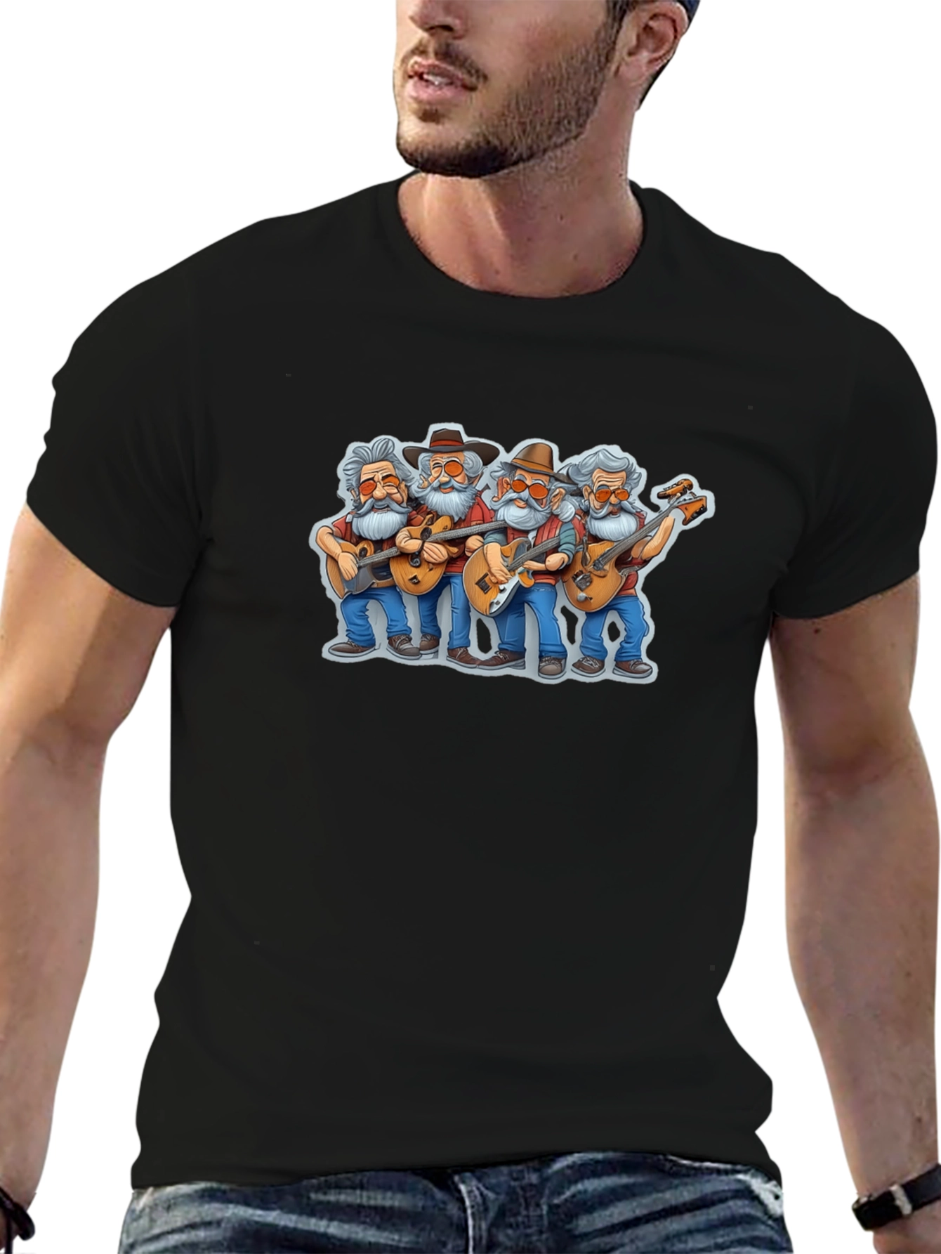 Band of Seniors Cartoon T-Shirt