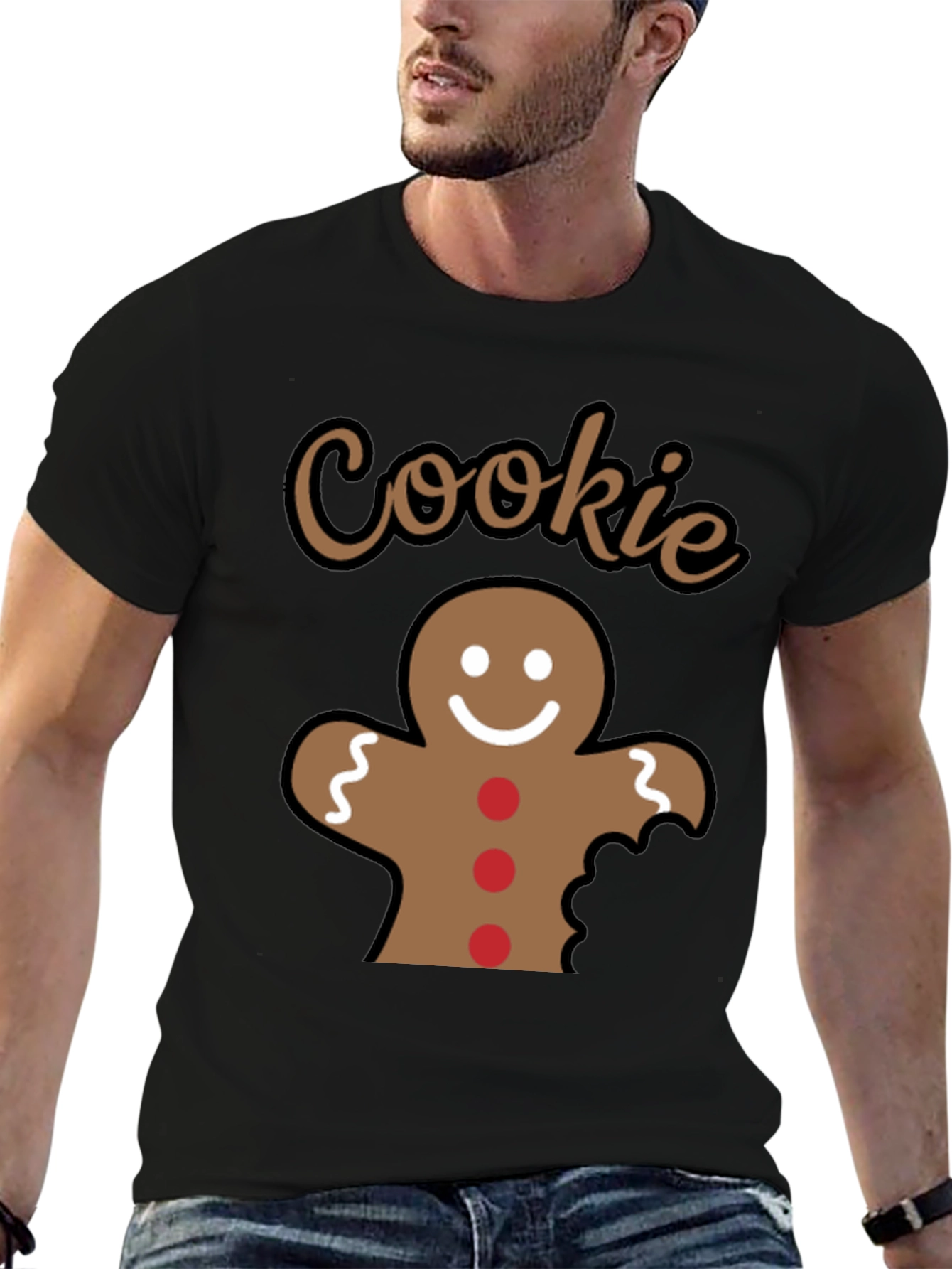 Gingerbread Cookie Bite Christmas T-Shirt