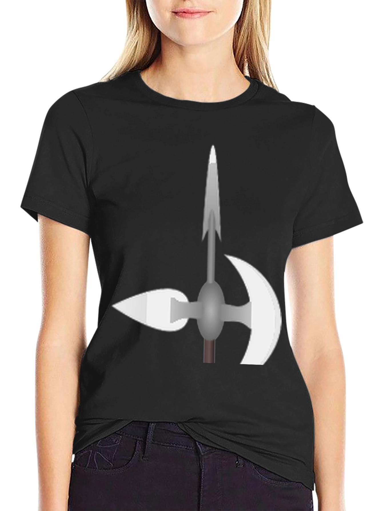 Halberd Graphic Tee - Medieval Weaponry T-Shirt
