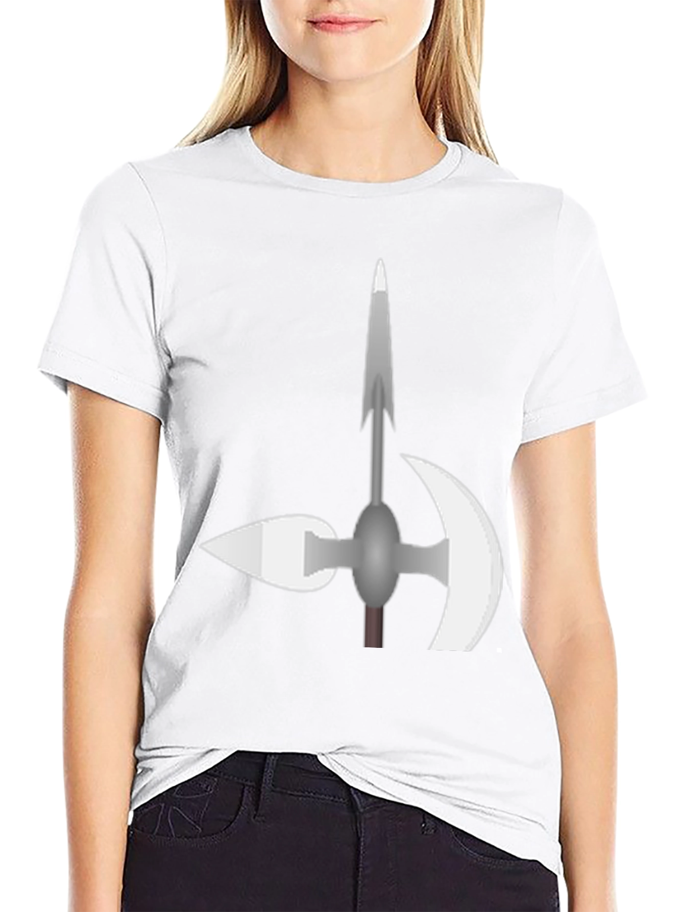Halberd Graphic Tee - Medieval Weaponry T-Shirt