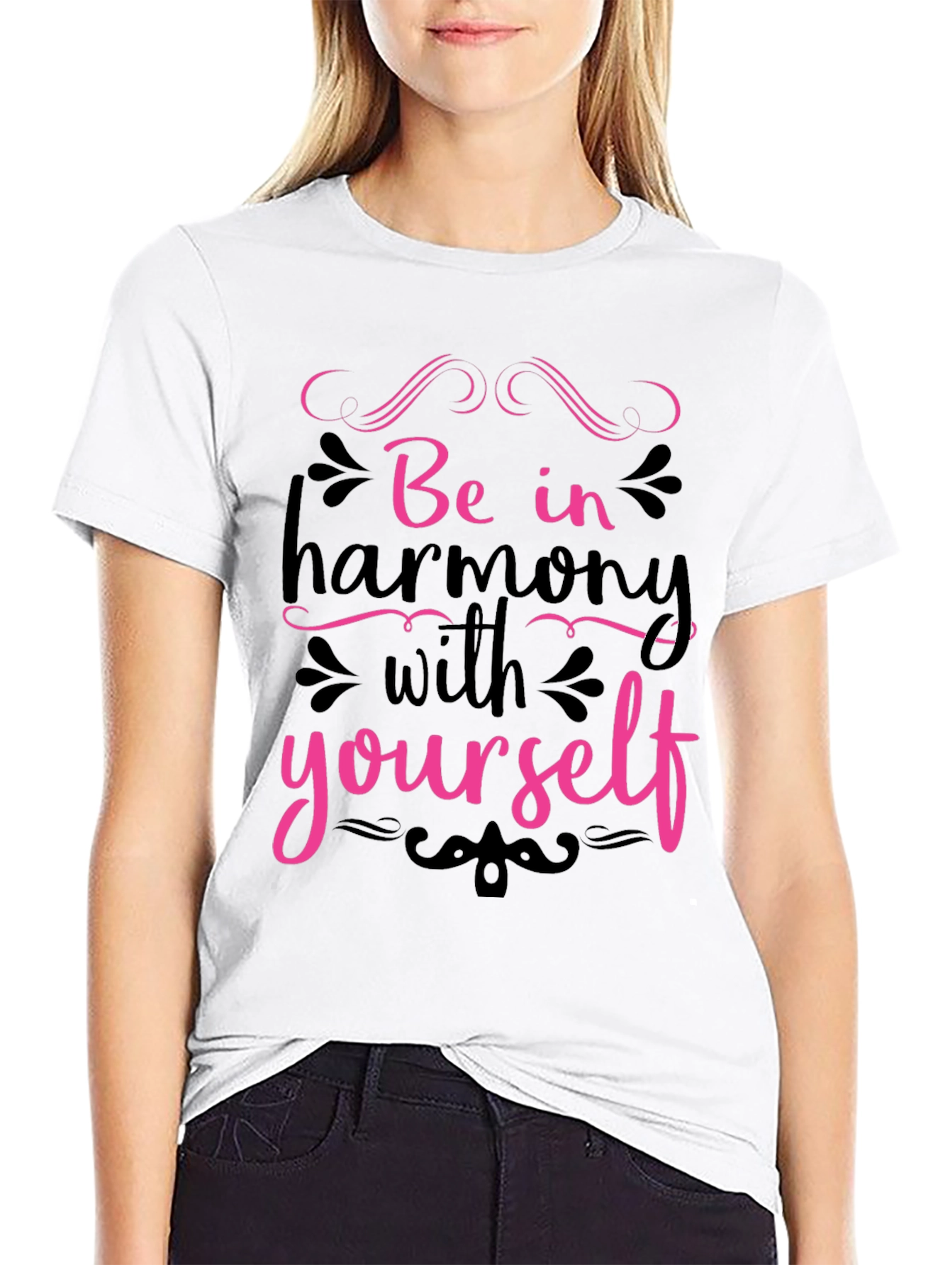 Harmony Yourself Black T-Shirt
